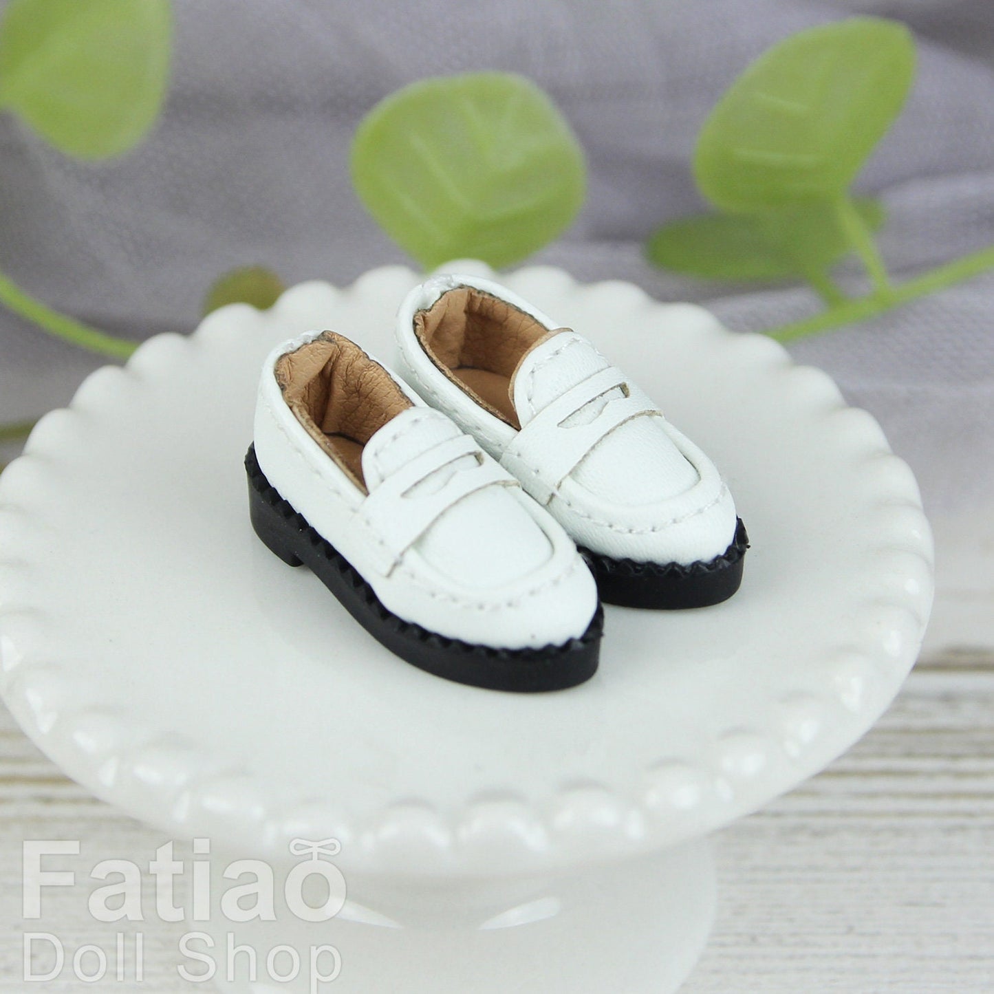 Fatiao - New Obitsu 11 OB11 1/12 BJD Nendoroid dolls leather Formal Oxford shoes