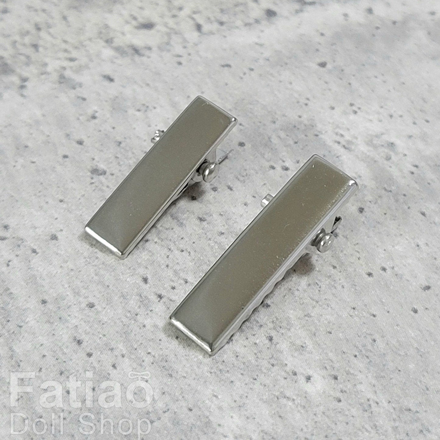 2cm / 2.5cm Dolls BJD mini Hair clip barrette clip / silver