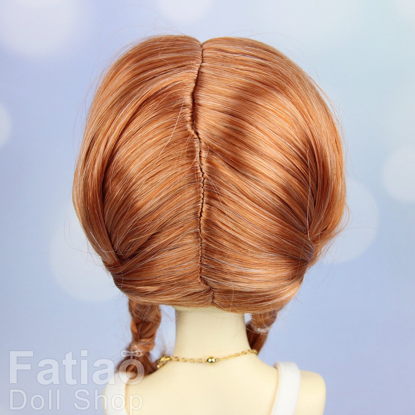 Fatiao - New Dollfie SD 1/3 BJD Volks Blythe Pullip Dolls Wig size 9-10" - Red Orange