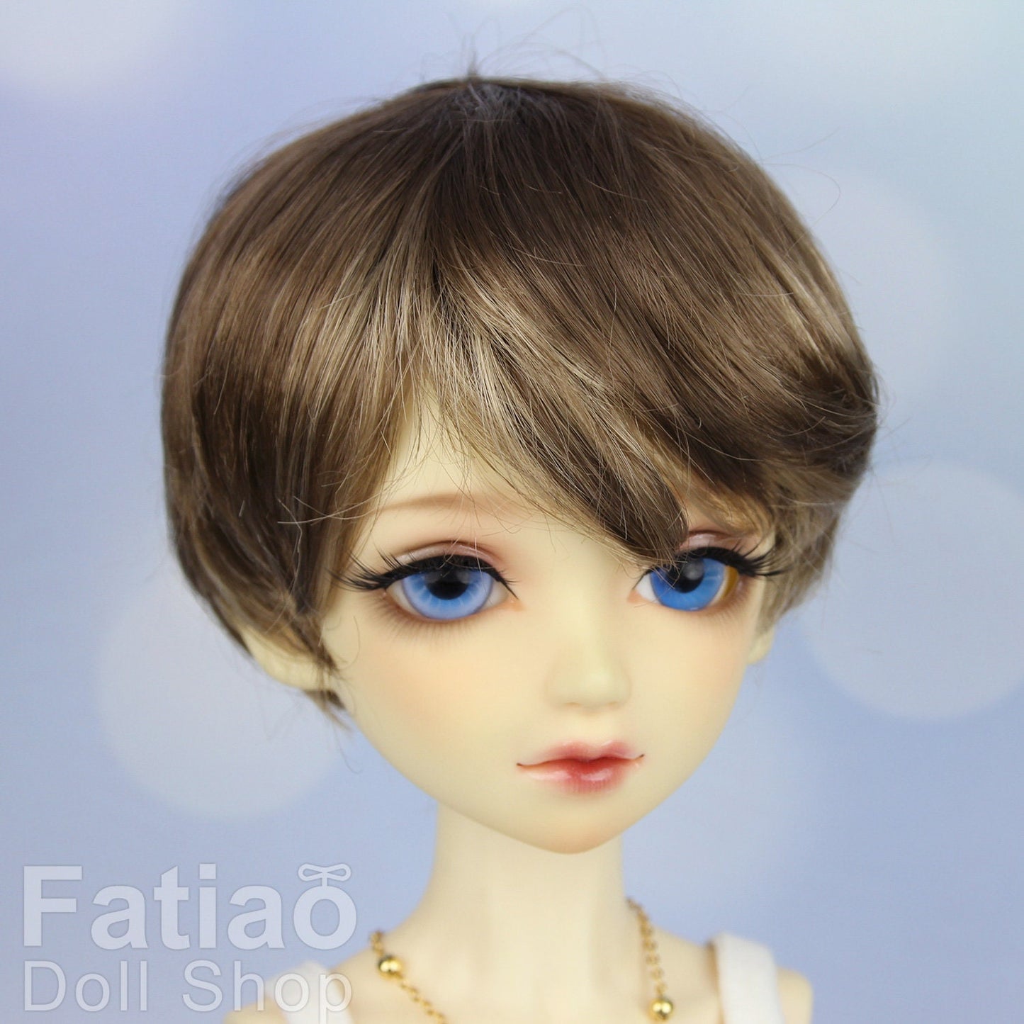 Fatiao - New Dollfie SD 1/3 BJD Volks Blythe Pullip Dolls Wig size 9-10" - Umber & Baby Brown