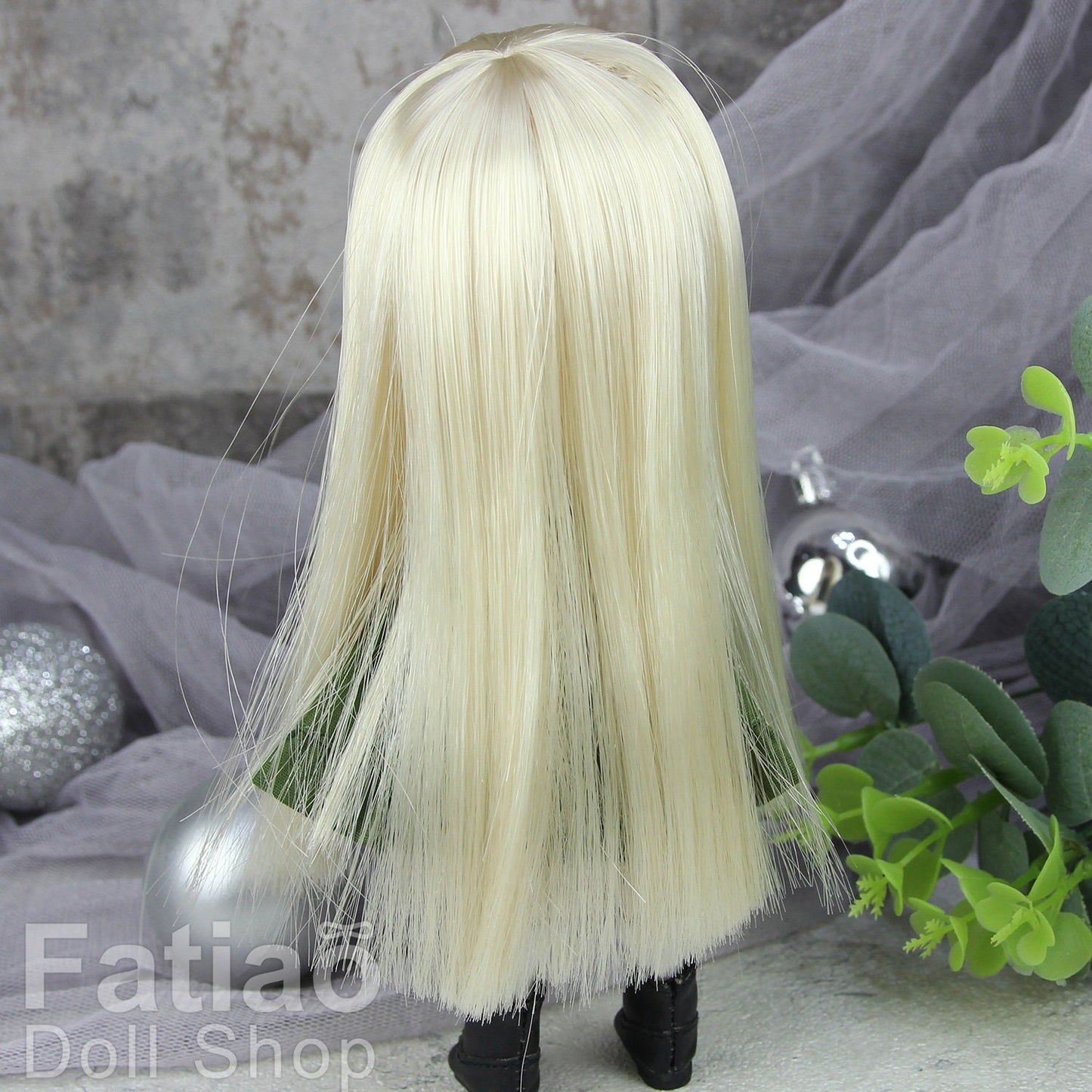 Fatiao - New Dollfie Bisou AI BJD Dolls Wig - size 4-5" - Blonde