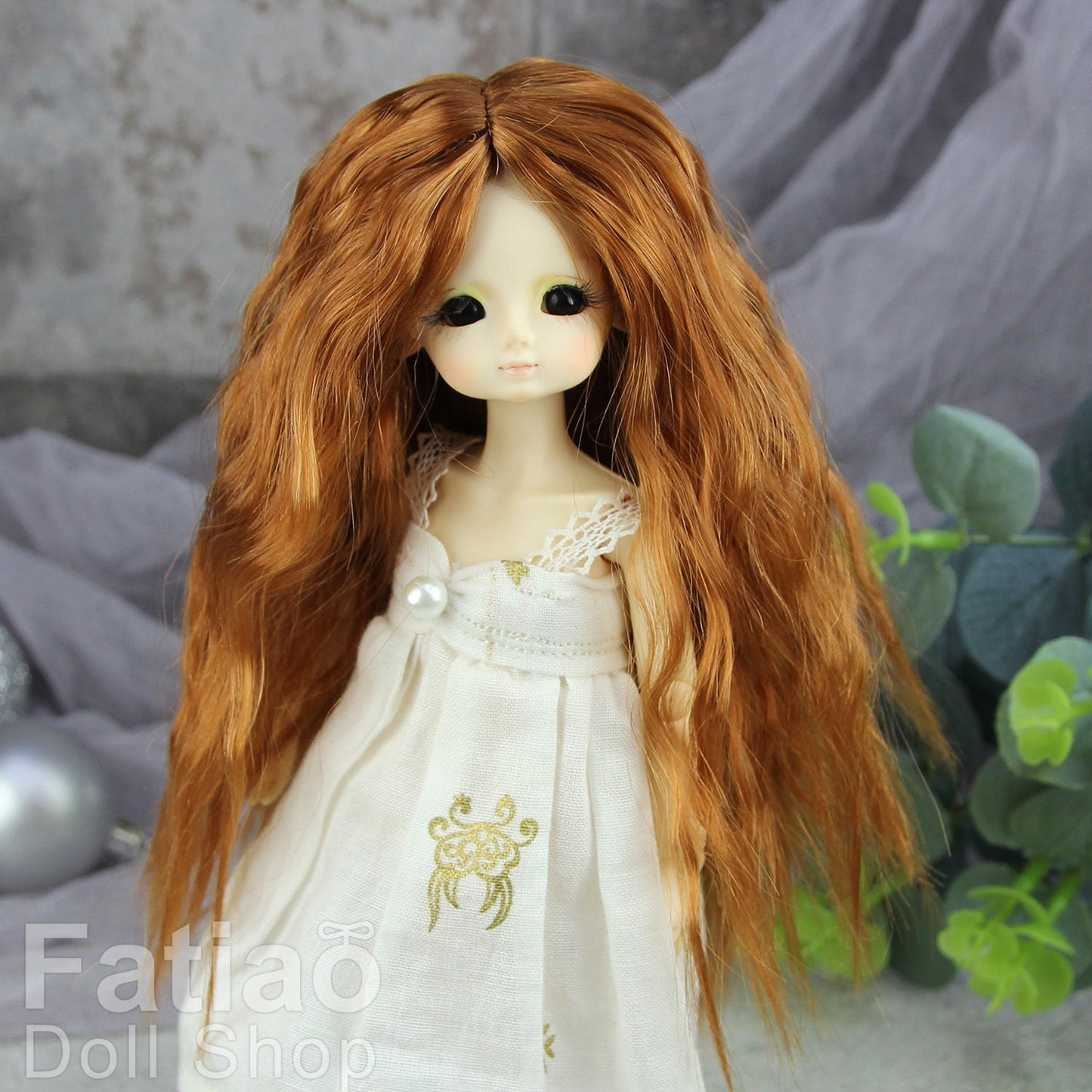 Fatiao - New Dollfie BJD Nendoroid / Little Dal Pullip / Dolls Wig - size 4-5" -Caramel