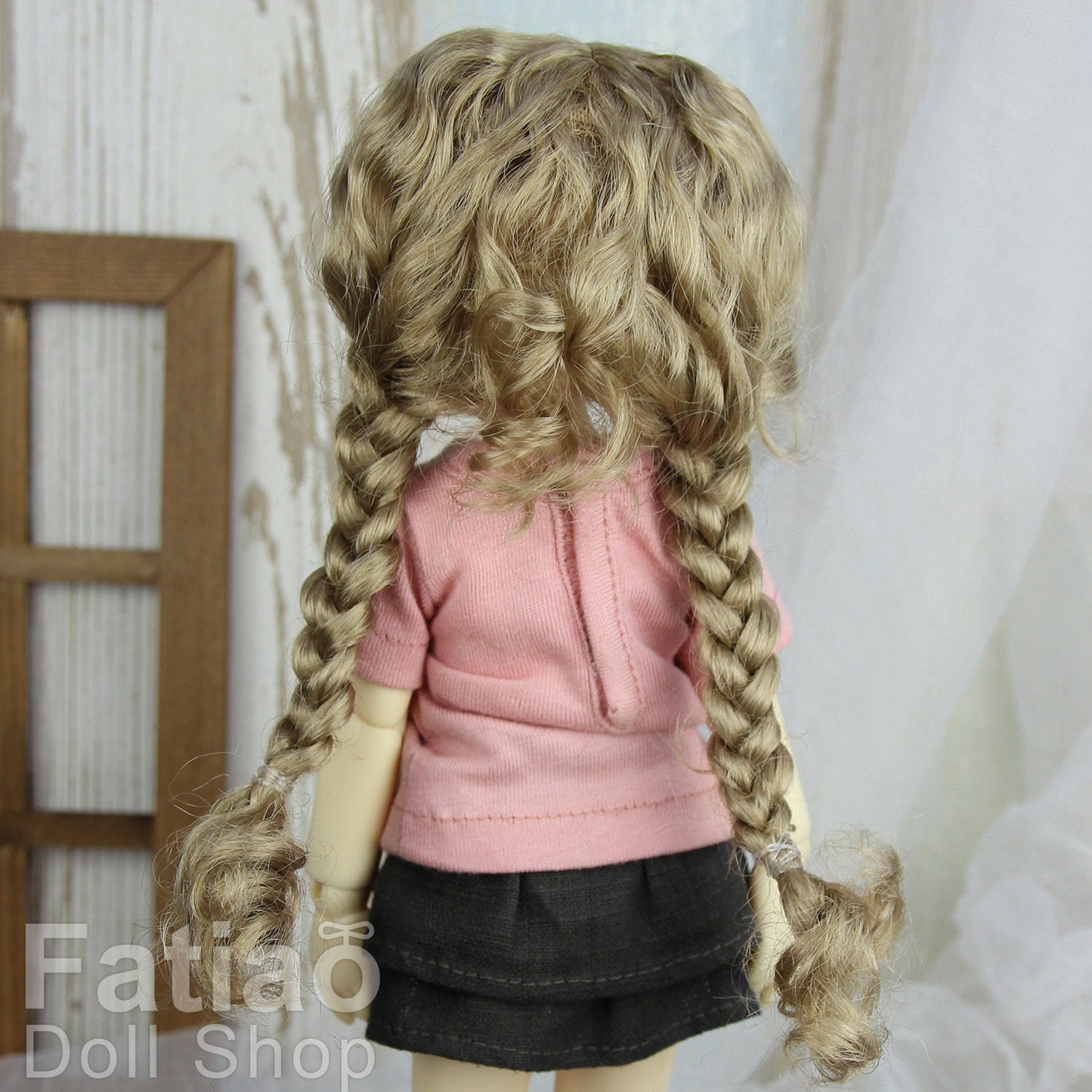 Fatiao - New Dolls Wig Dollfie Yo-SD 1/6 BJD 6-7" - Baby Brown