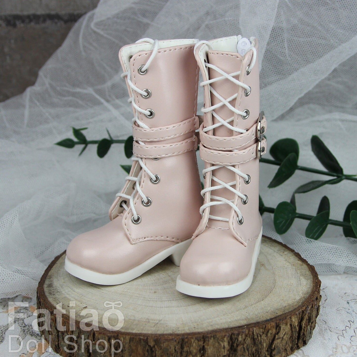 Fatiao - New 1/4 BJD MSD Dollfie Dolls Shoes Boots - Pink (Size 5.5cm)