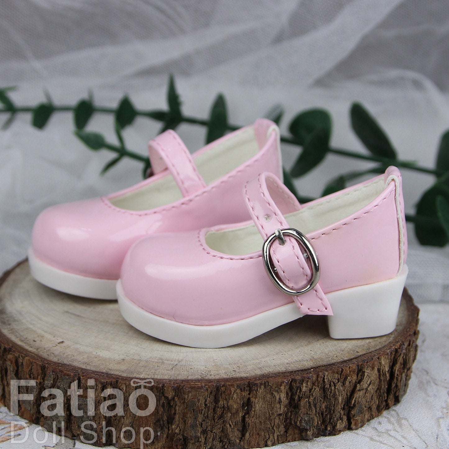 Fatiao - New 1/3 BJD Dollfie Dolls Mary Jane Shoes - Pink (Size 6.5cm)
