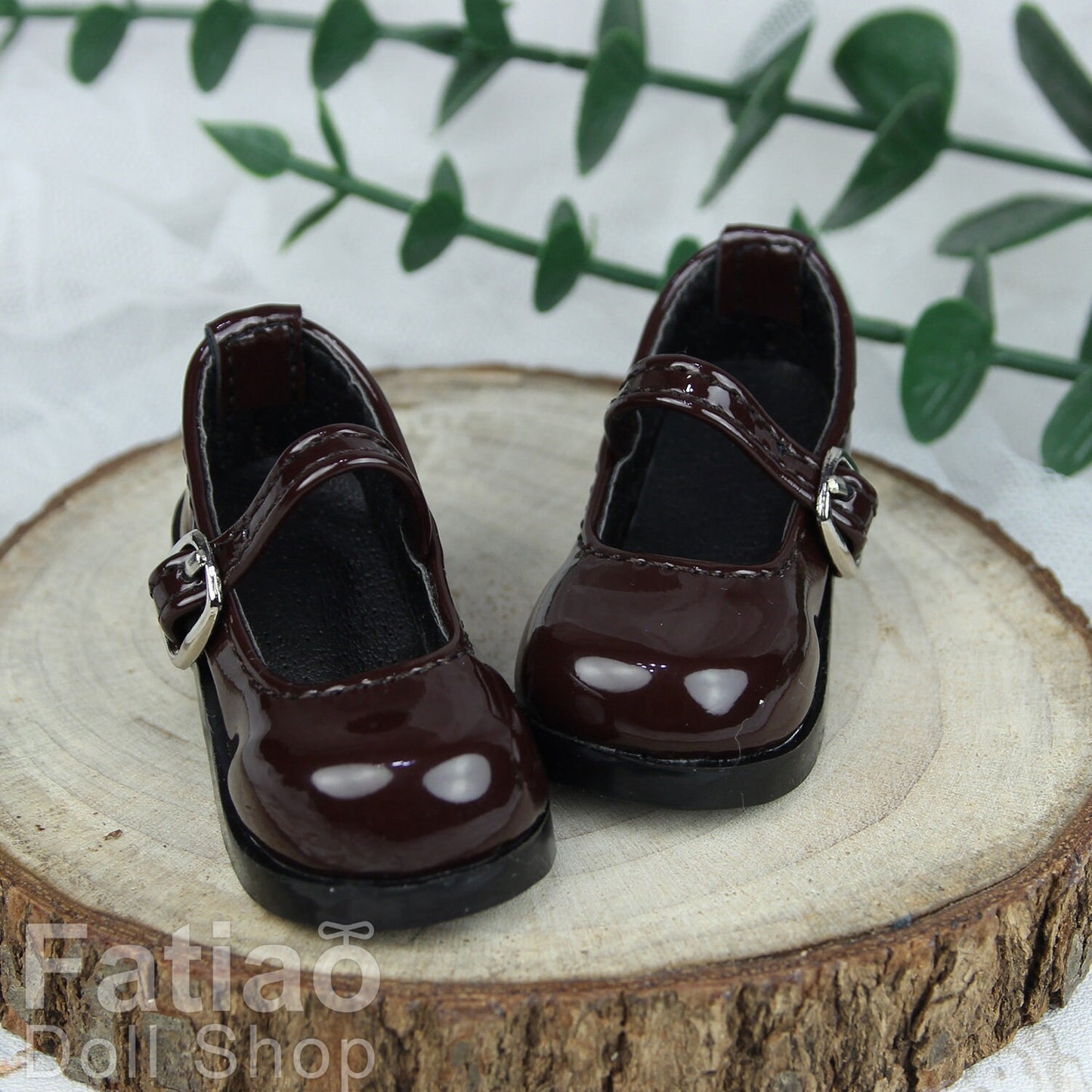 Fatiao - New 1/4 BJD MSD Dollfie Dolls Mary Jane Shoes - Dark Brown (Size 5.5cm)