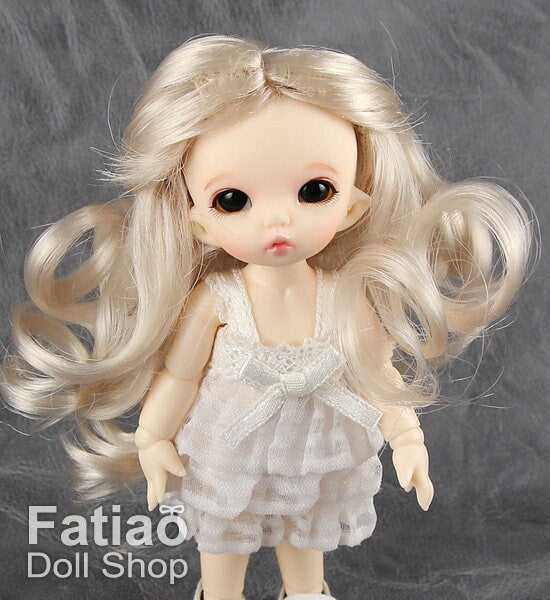 Fatiao - New BJD Dollfie pukipuki BF Pocket 3-4" Doll Wig - Blonde