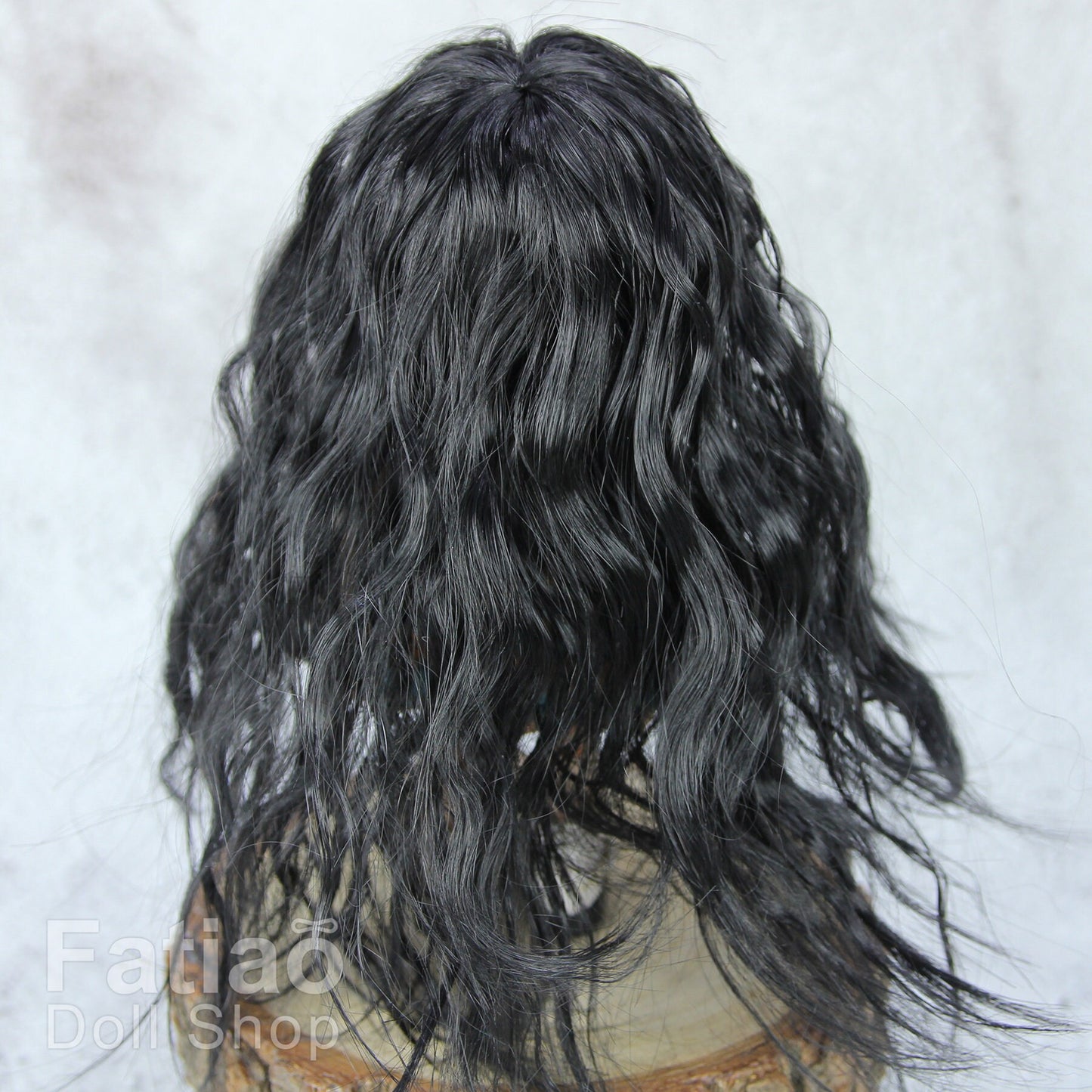 Fatiao - New BJD Dollfie pukipuki BF Pocket 3-4" Doll Wig - Black