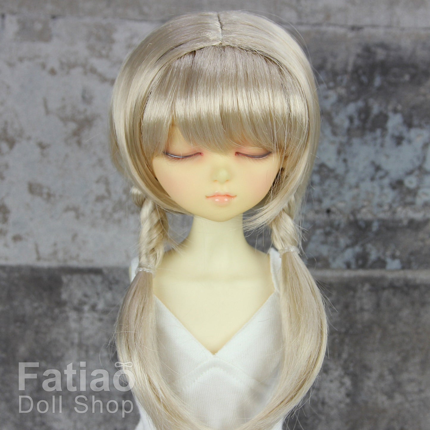Fatiao - New Dollfie MSD Kaye Wiggs little darling doll 1/4 BJD Size 7-8 inch Dolls Wig - Linen Gold