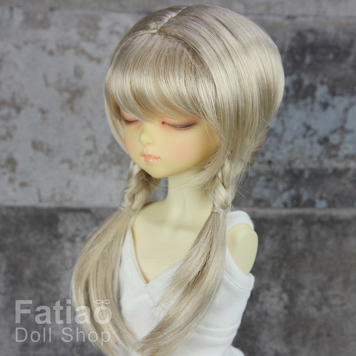 Fatiao - New Dollfie MSD Kaye Wiggs little darling doll 1/4 BJD Size 7-8 inch Dolls Wig - Linen Gold