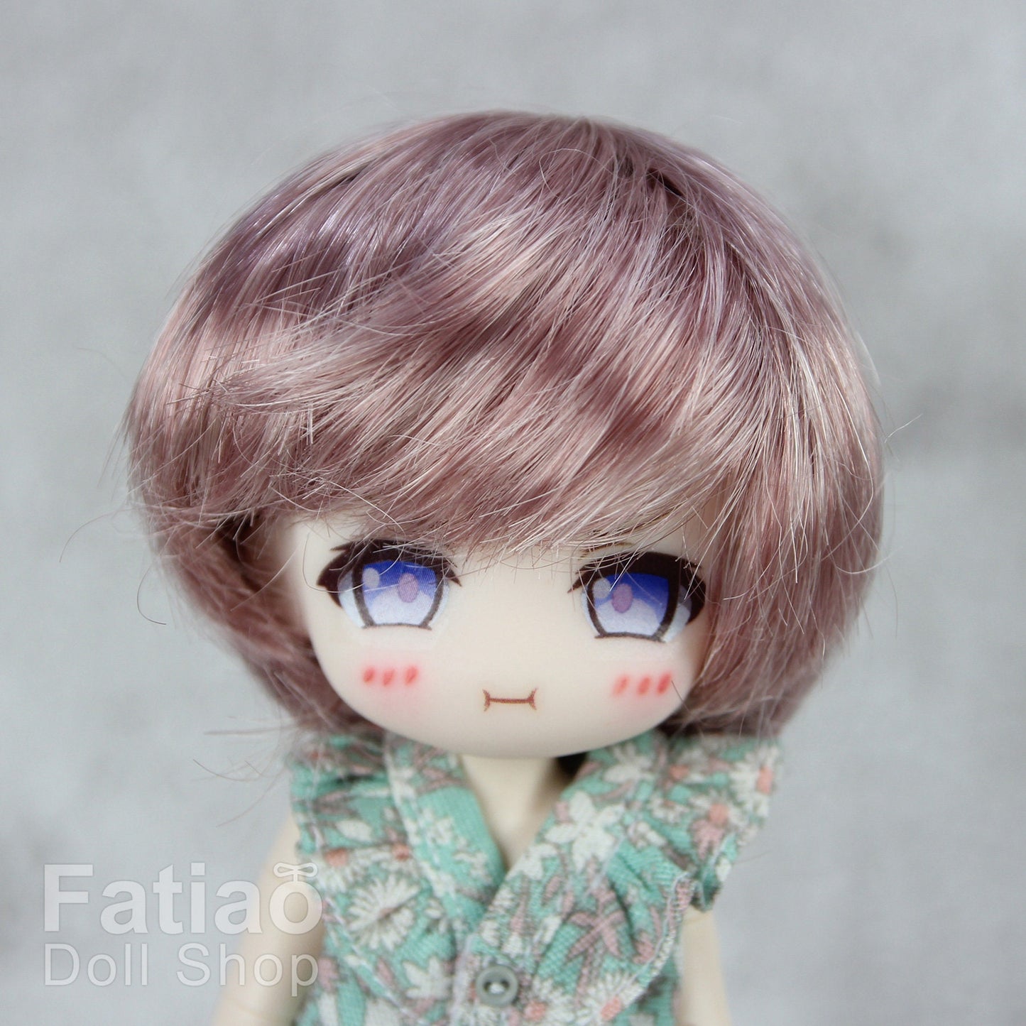 Fatiao - New Dollfie little pullip DAL Nendoroid BJD Dolls Wig - size 4-5" - Pink & Deep pink