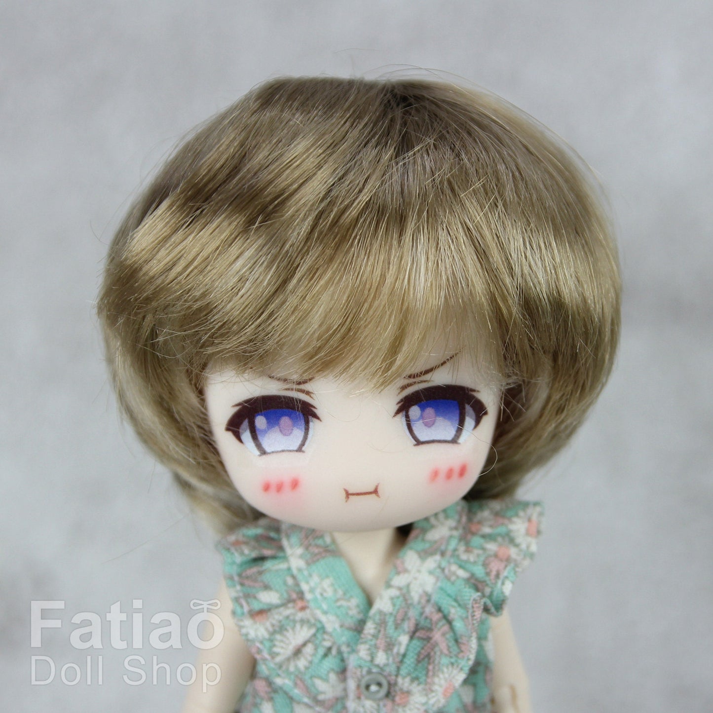 Fatiao - New Dollfie little pullip DAL Nendoroid BJD Dolls Wig - size 4-5" - Latte & Blonde