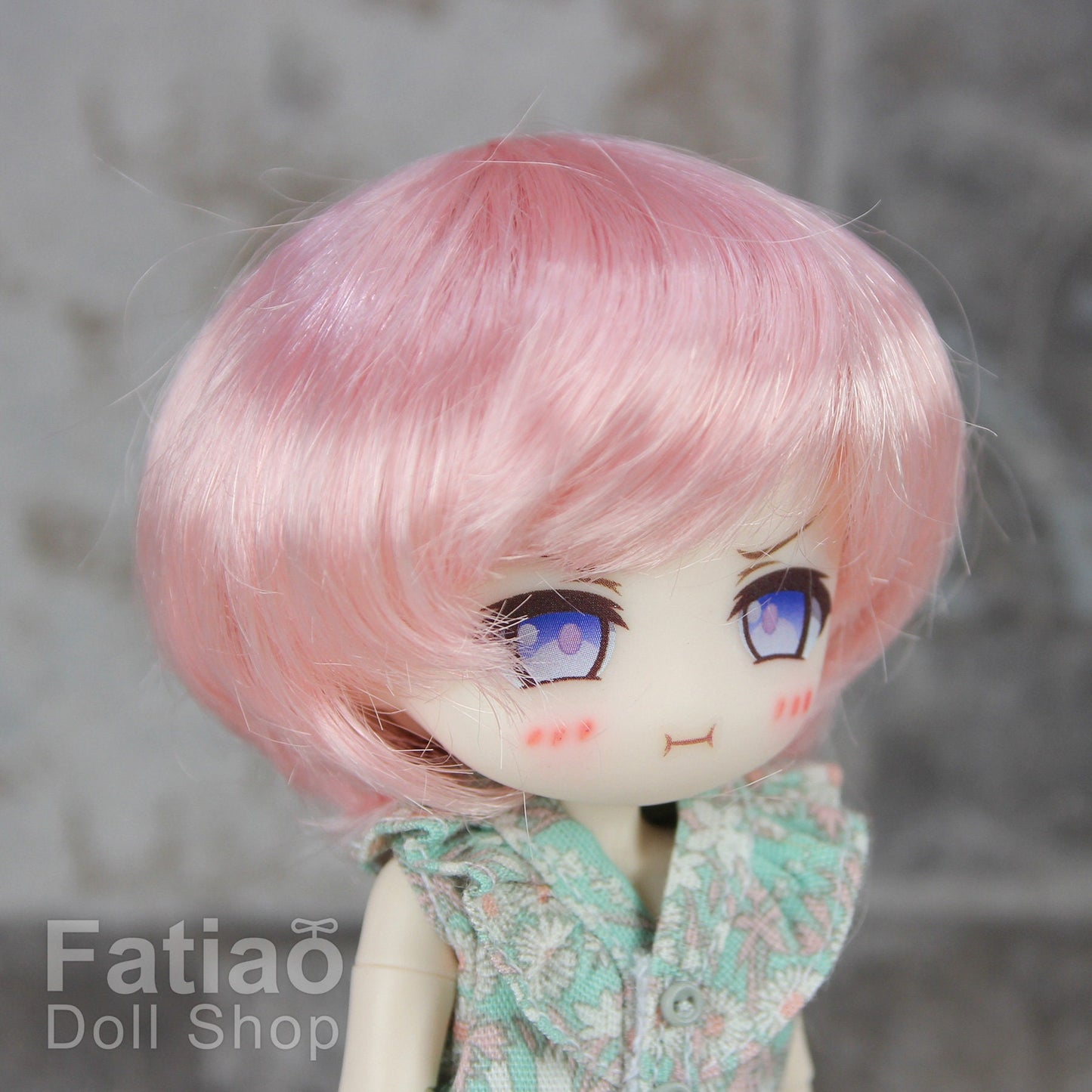Fatiao - New Dollfie little pullip DAL Nendoroid BJD Dolls Wig - size 4-5" - Pink