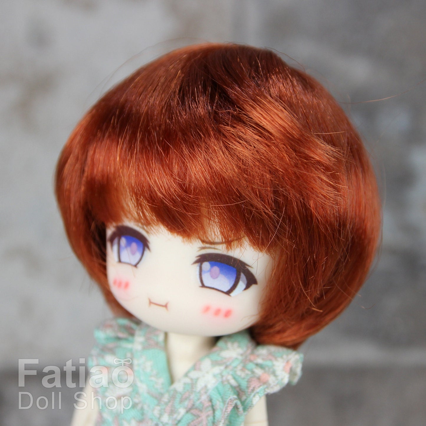 Fatiao - New Dollfie little pullip DAL Nendoroid BJD Dolls Wig - size 4-5" - Carrot