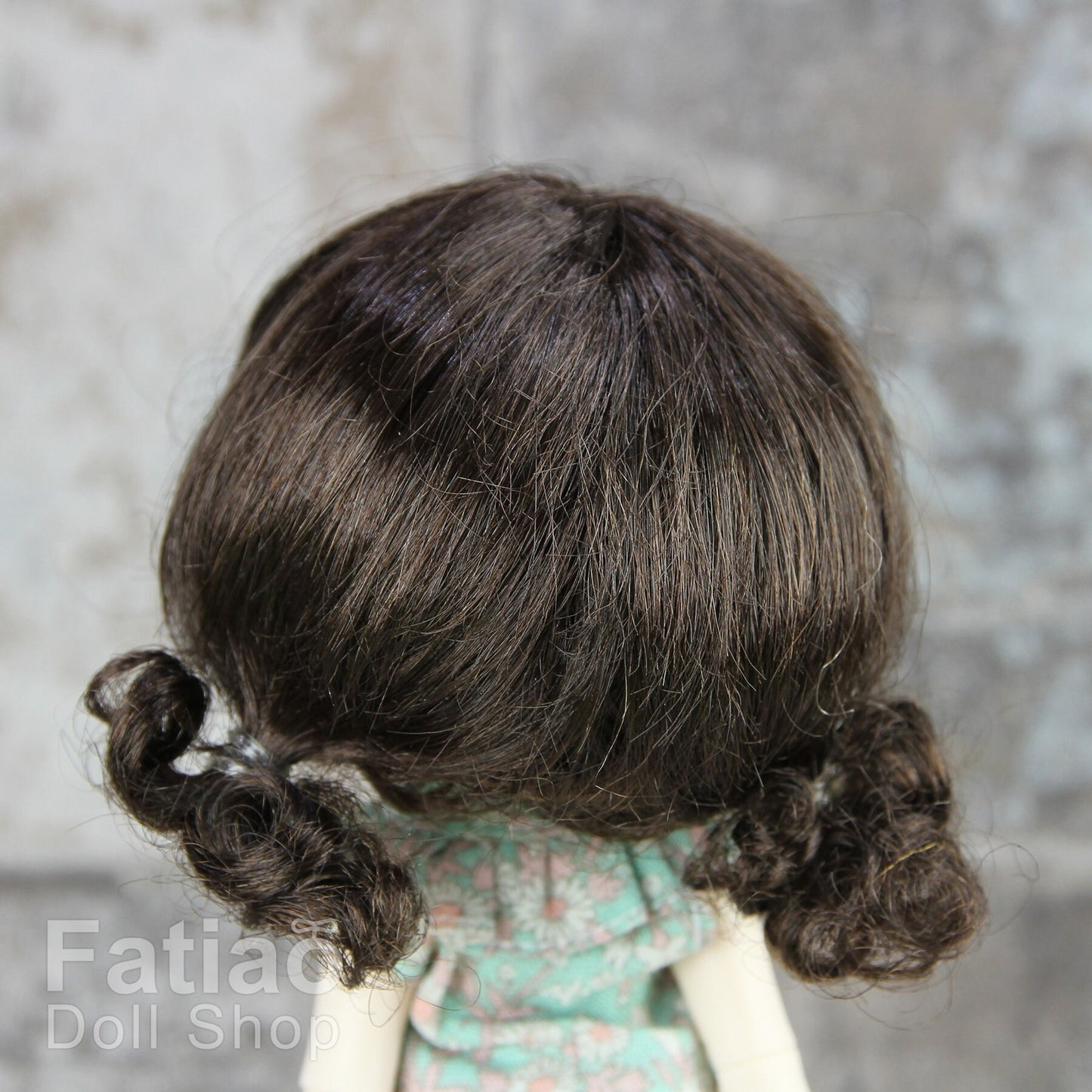 Fatiao - New Dollfie little pullip DAL Nendoroid BJD Dolls Wig - size 4-5" - Deep Brown