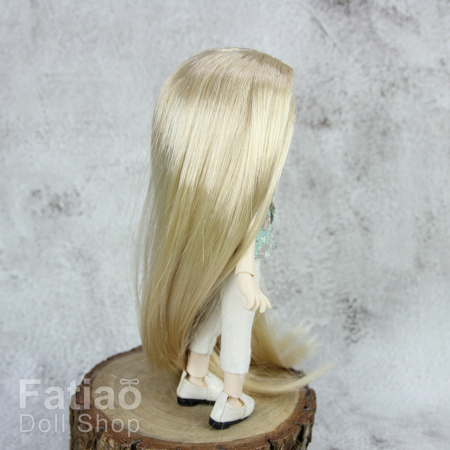 Fatiao - New Dollfie little pullip DAL Nendoroid BJD Dolls Wig - size 4-5" - Blonde