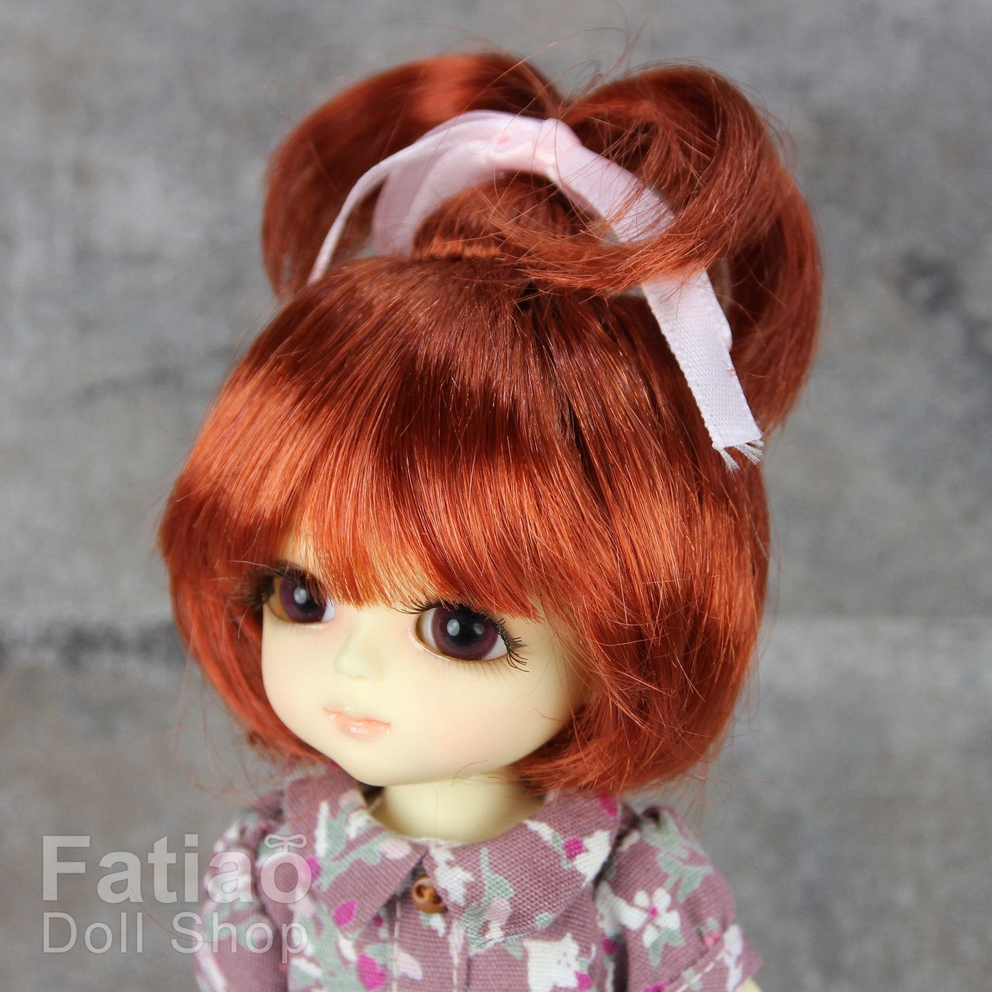 Fatiao - Lati Yellow Pukifee Luts Tiny 5-6" BJD Doll Wig - Carrot