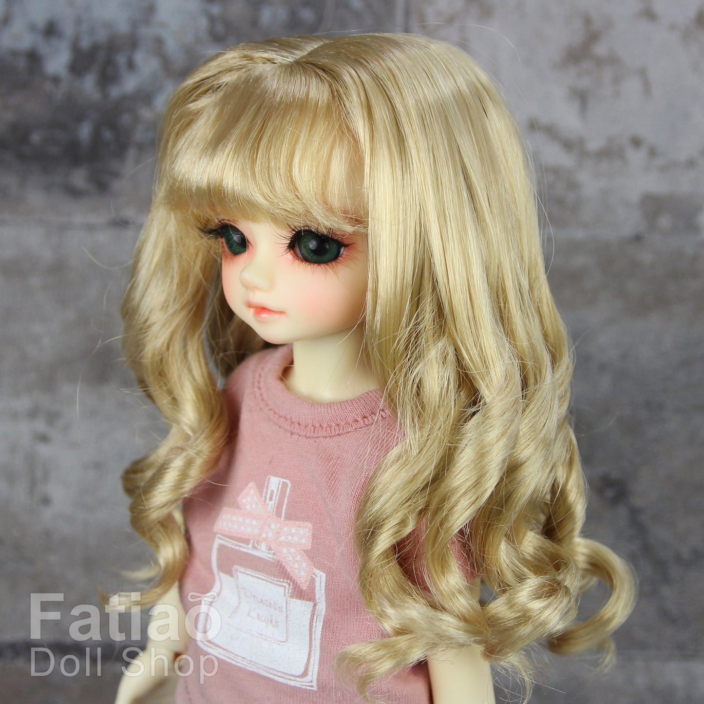 Fatiao - New Dolls Wig Dollfie Yo-SD 1/6 BJD 6-7" size - Cream gold