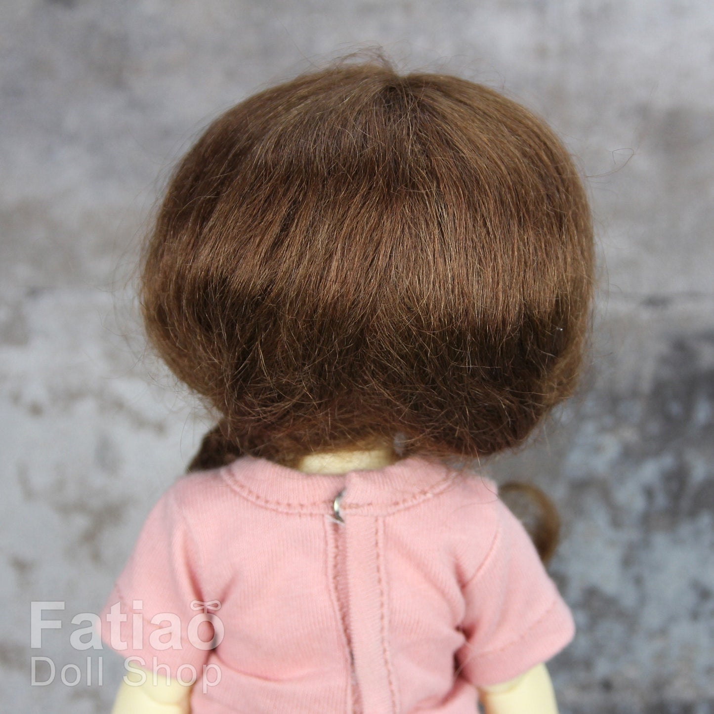 Fatiao - New Dollfie Yo-SD 1/6 BJD Mohair Dolls Wig 6-7 inch - Brown