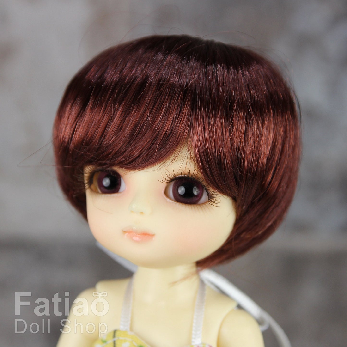 Fatiao - BJD Dollfie Lati Yellow Pukifee 5-6" Doll Wig - Chocolate