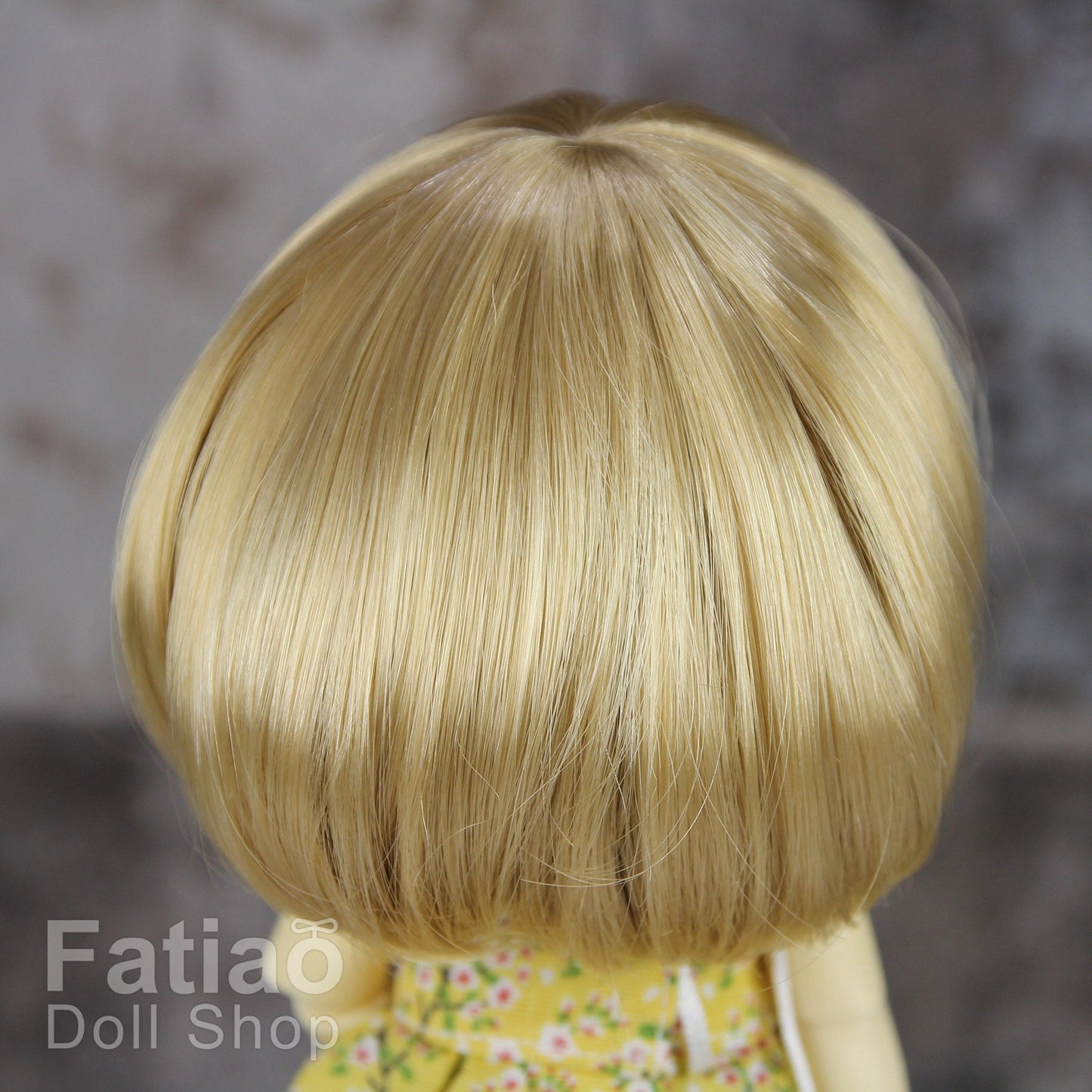 Fatiao - BJD Dollfie Lati Yellow Pukifee 5-6 inch Mohair Doll Wig - Cream gold