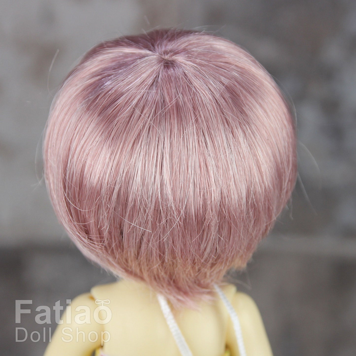 Fatiao - Dollfie Lati Yellow Pukifee 5-6" Doll Wig - Old Rose