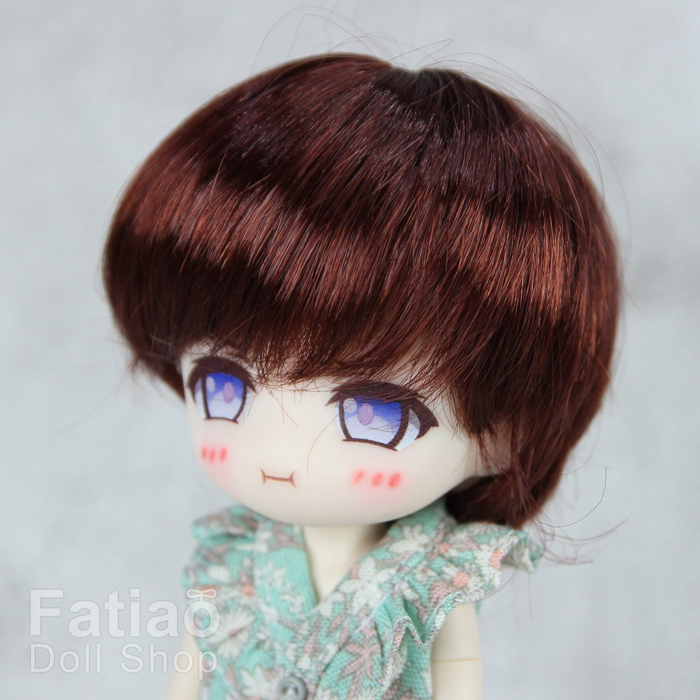 Fatiao - New Dollfie little pullip DAL Nendoroid BJD Dolls Wig - size 4-5" - Chocolate