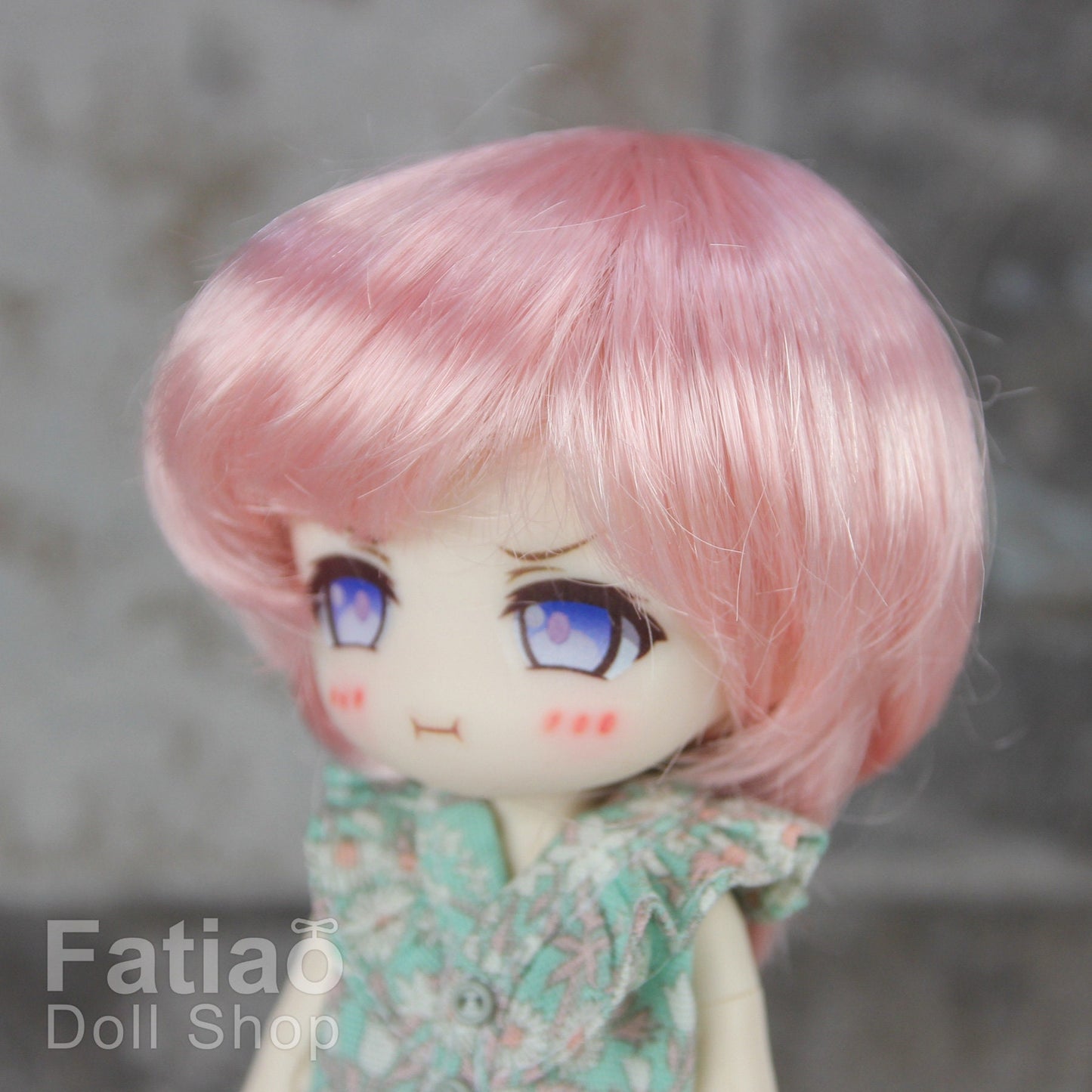 Fatiao - New Dollfie little pullip DAL Nendoroid BJD Dolls Wig - size 4-5" - Pink