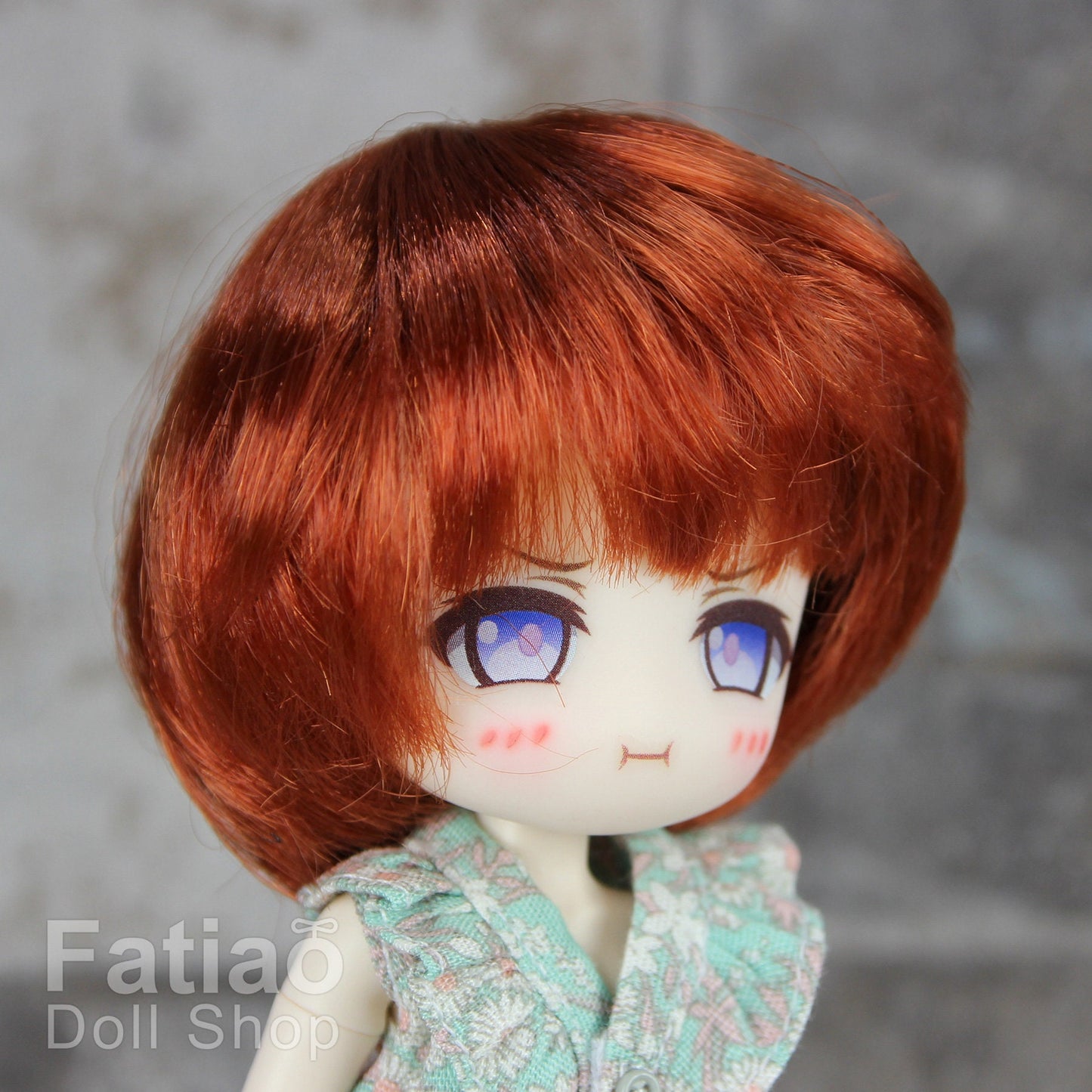 Fatiao - New Dollfie little pullip DAL Nendoroid BJD Dolls Wig - size 4-5" - Carrot