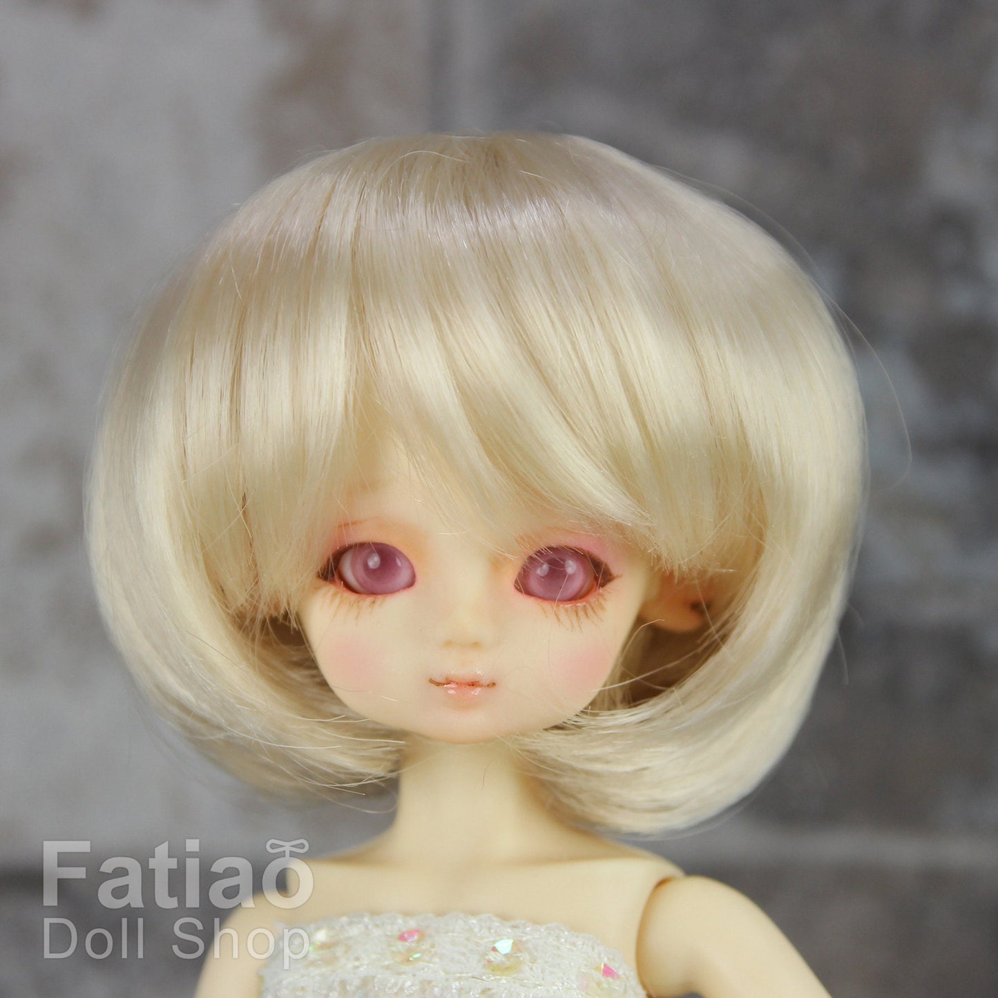 Fatiao - New Dollfie little pullip DAL Nendoroid BJD Dolls Wig - size 4-5" - Blonde