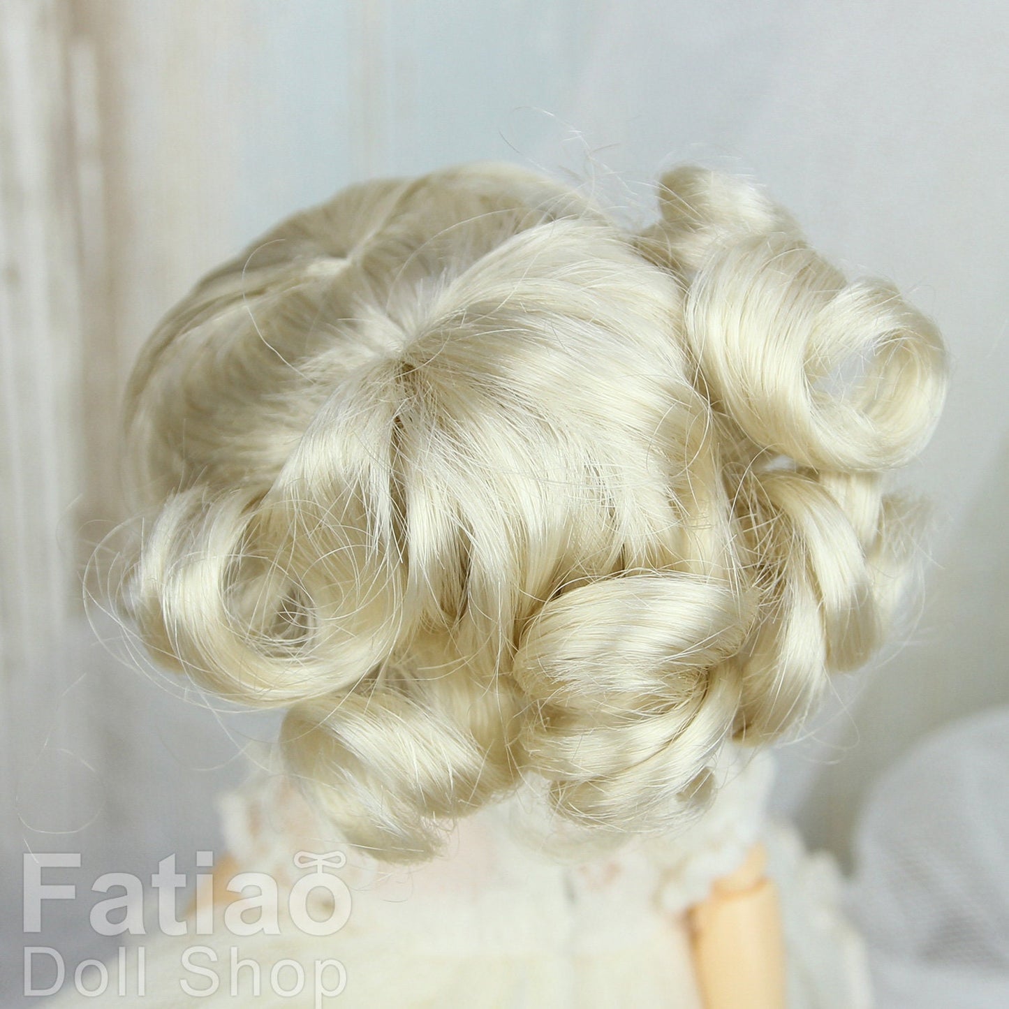 Fatiao - BJD Dollfie Lati Yellow Pukifee 5-6" Doll Wig - Blonde
