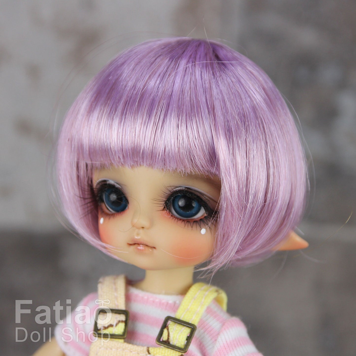 Fatiao - BJD Dollfie Lati Yellow Pukifee 5-6" Doll Wig - Purple potato