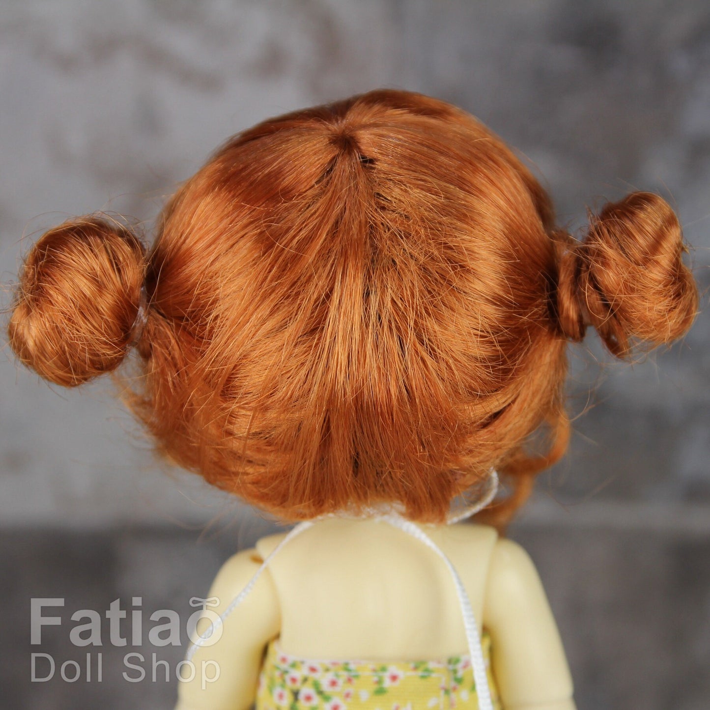 Fatiao - BJD Dollfie Lati Yellow Pukifee 5-6" Angel Doll Wig - reddish orange