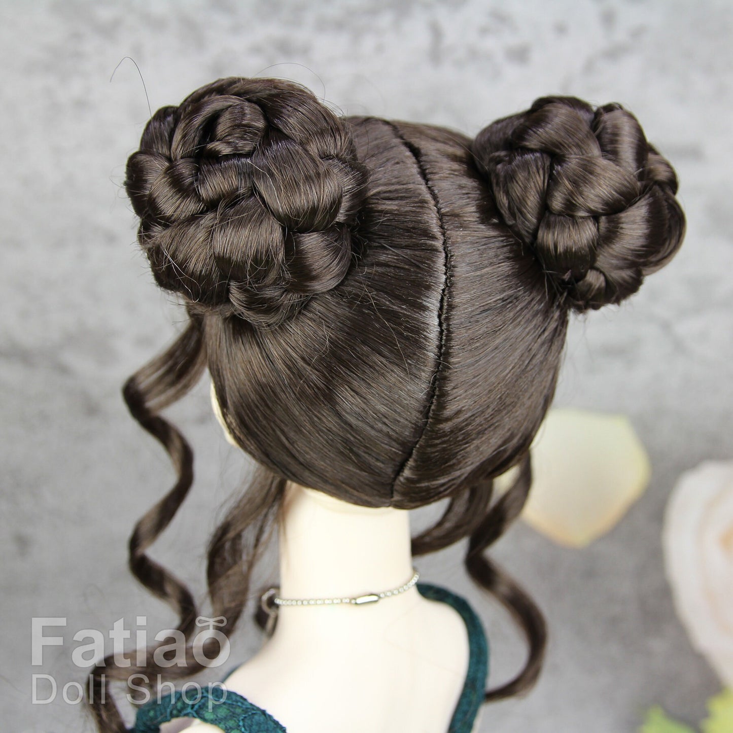Fatiao - New Dollfie SD 1/3 BJD Dolls Wig size 8-9" - Deep Brown
