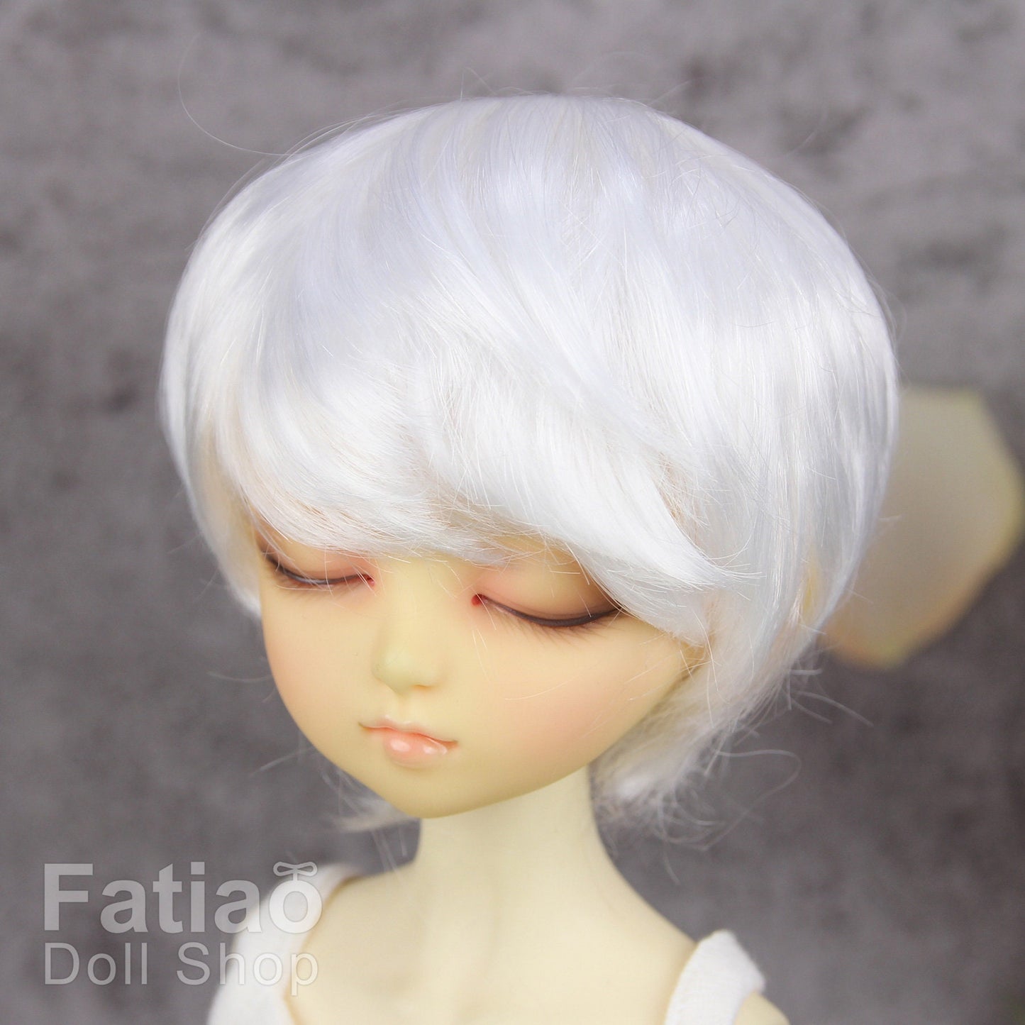 Fatiao - New Dollfie MSD Kaye Wiggs 1/4 BJD Size 7-8 inch Dolls Wig - white