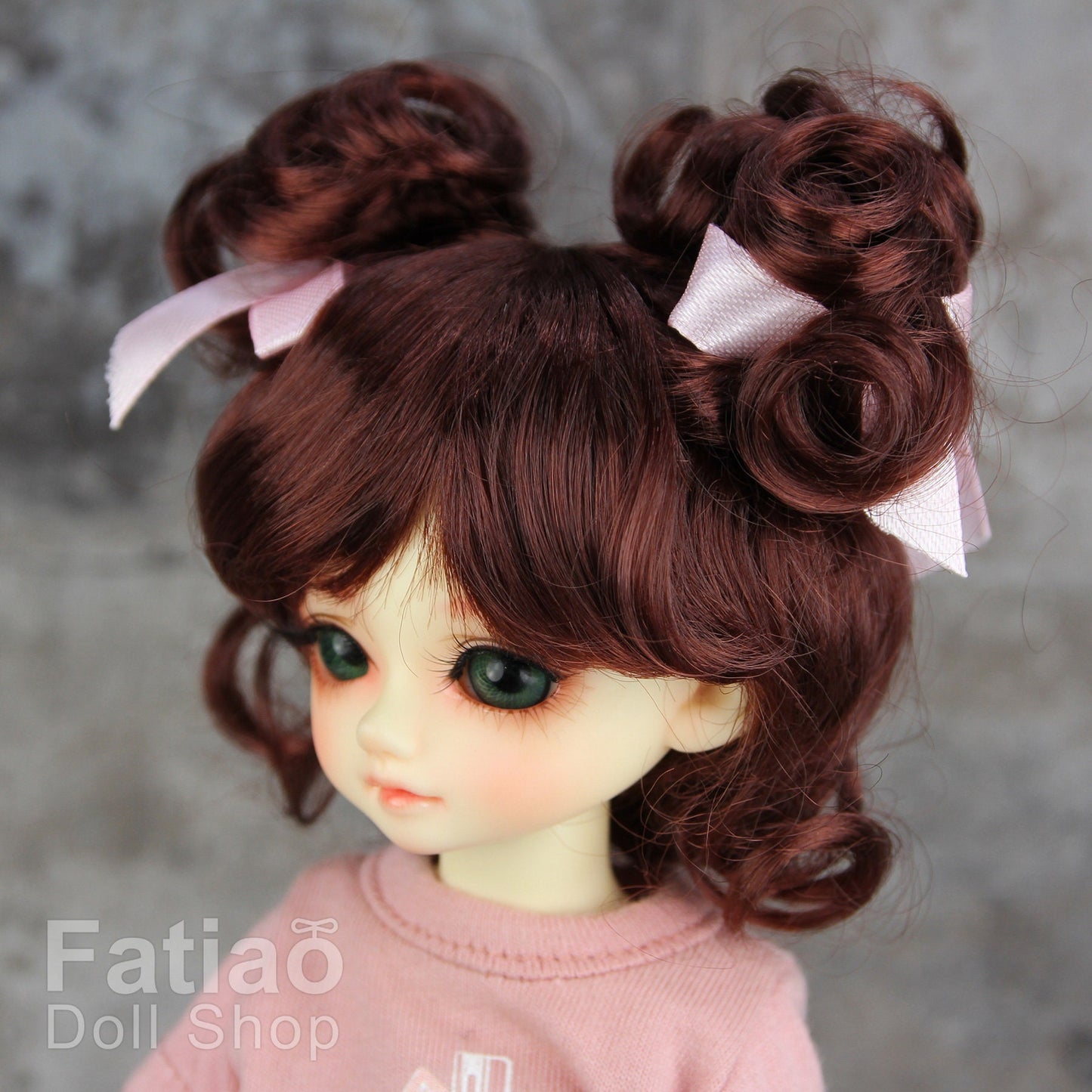 Fatiao - New Dolls Wig Dollfie Yo-SD 1/6 BJD 6-7" size Chocolate