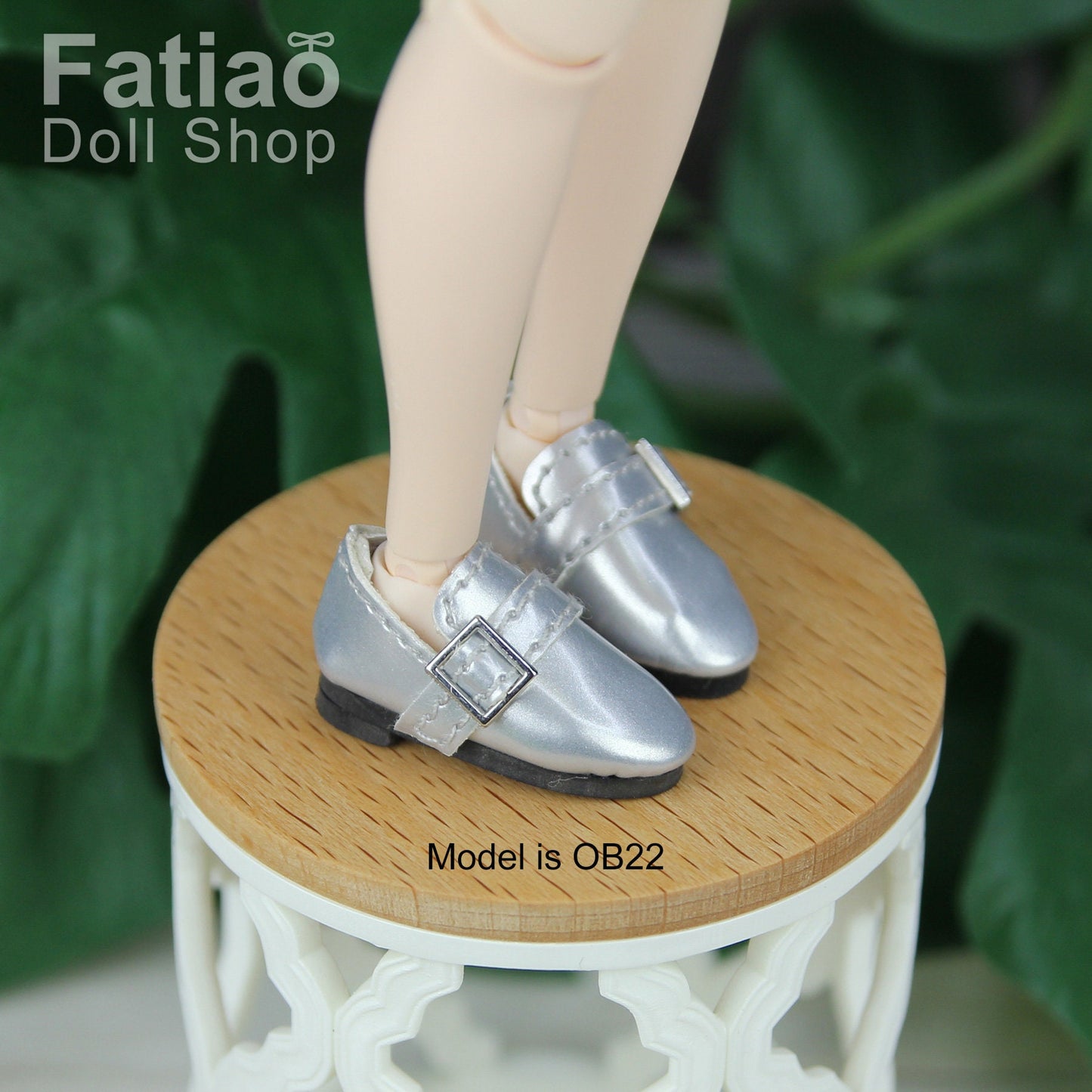 Fatiao - New Lati Yellow Pukifee Blythe OB22 Luts Tiny BJD Doll Patent leather Shoes - Square button (Size 2.6cm)