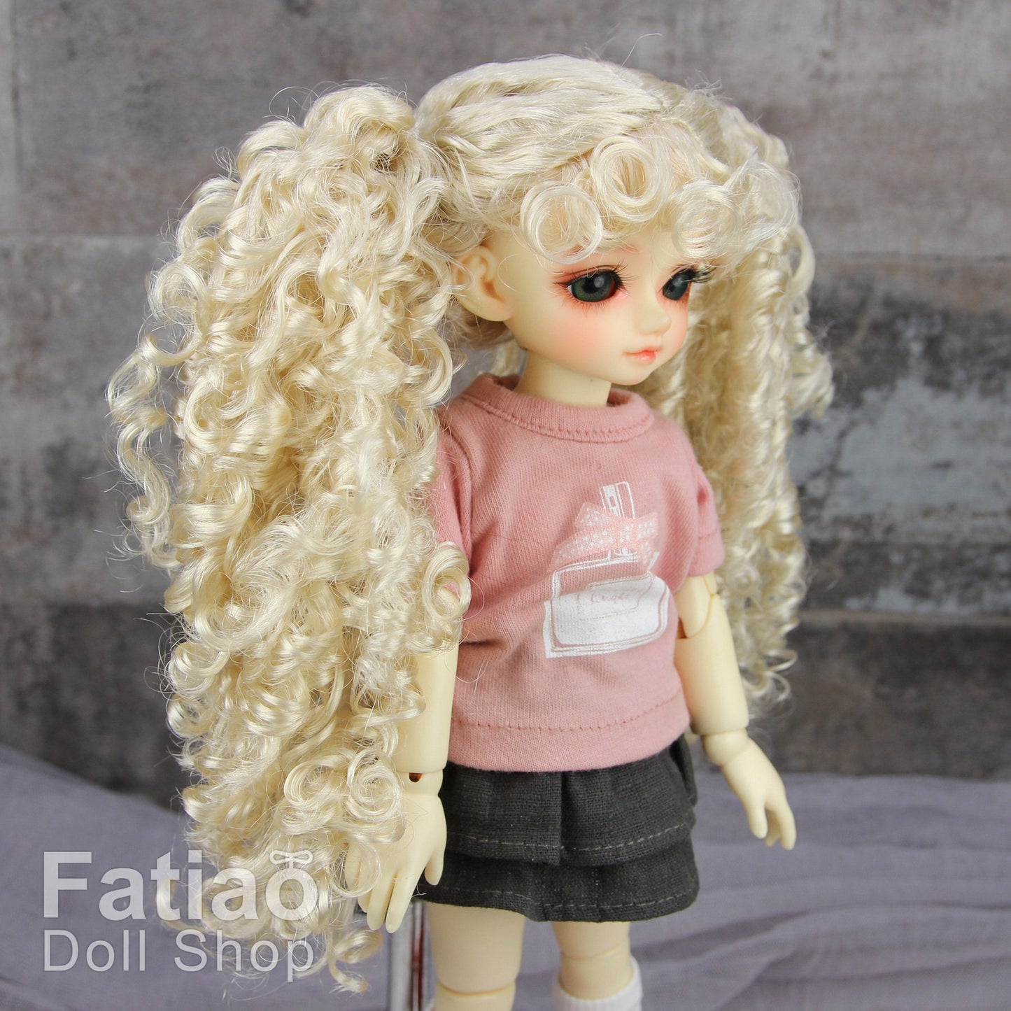 Fatiao - New Dolls Wig Dollfie Yo-SD 1/6 BJD 6-7" size Blonde