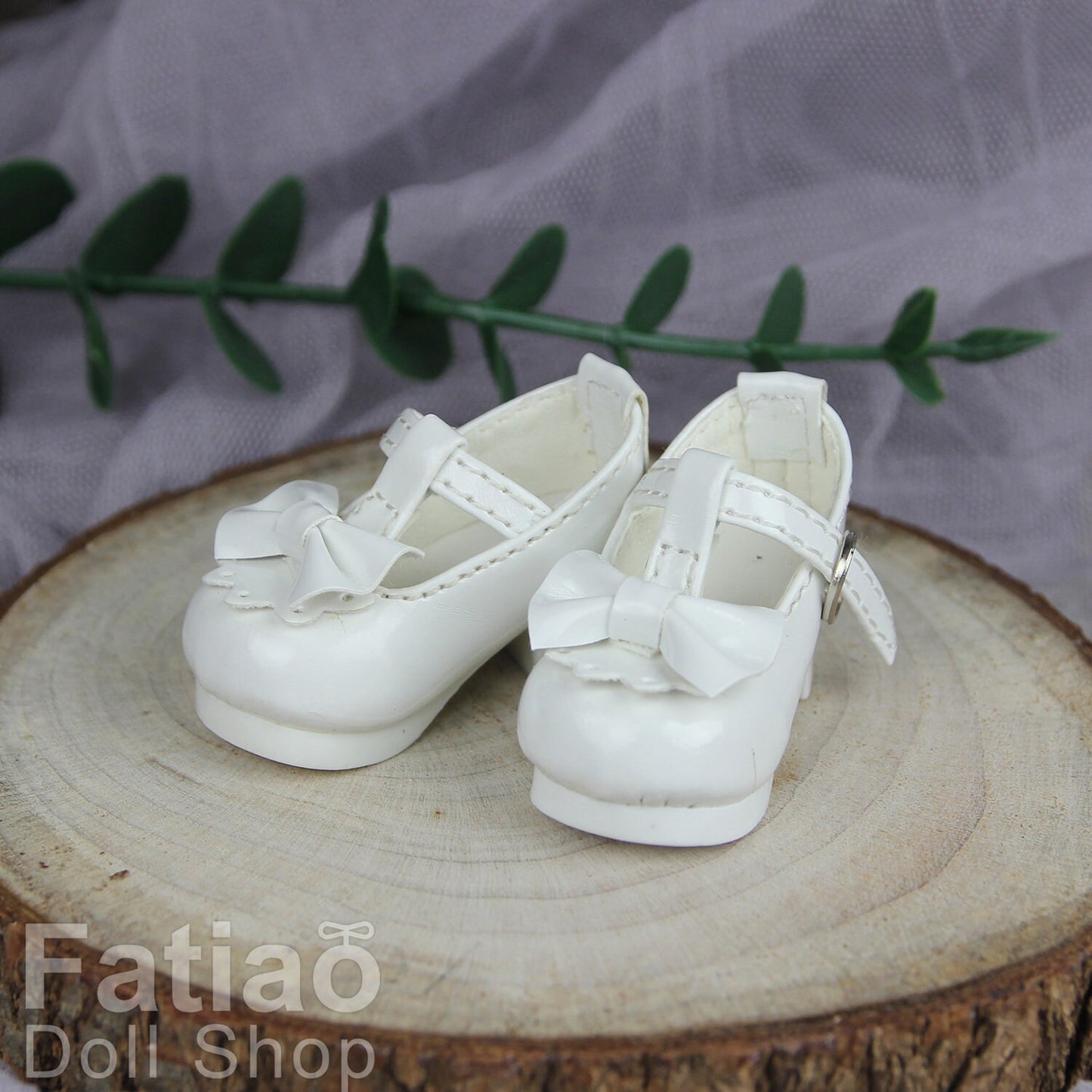 Fatiao - New Dollfie Yo-SD 1/6 BJD Doll High Heeled Shoes - White (Size 4.5cm)