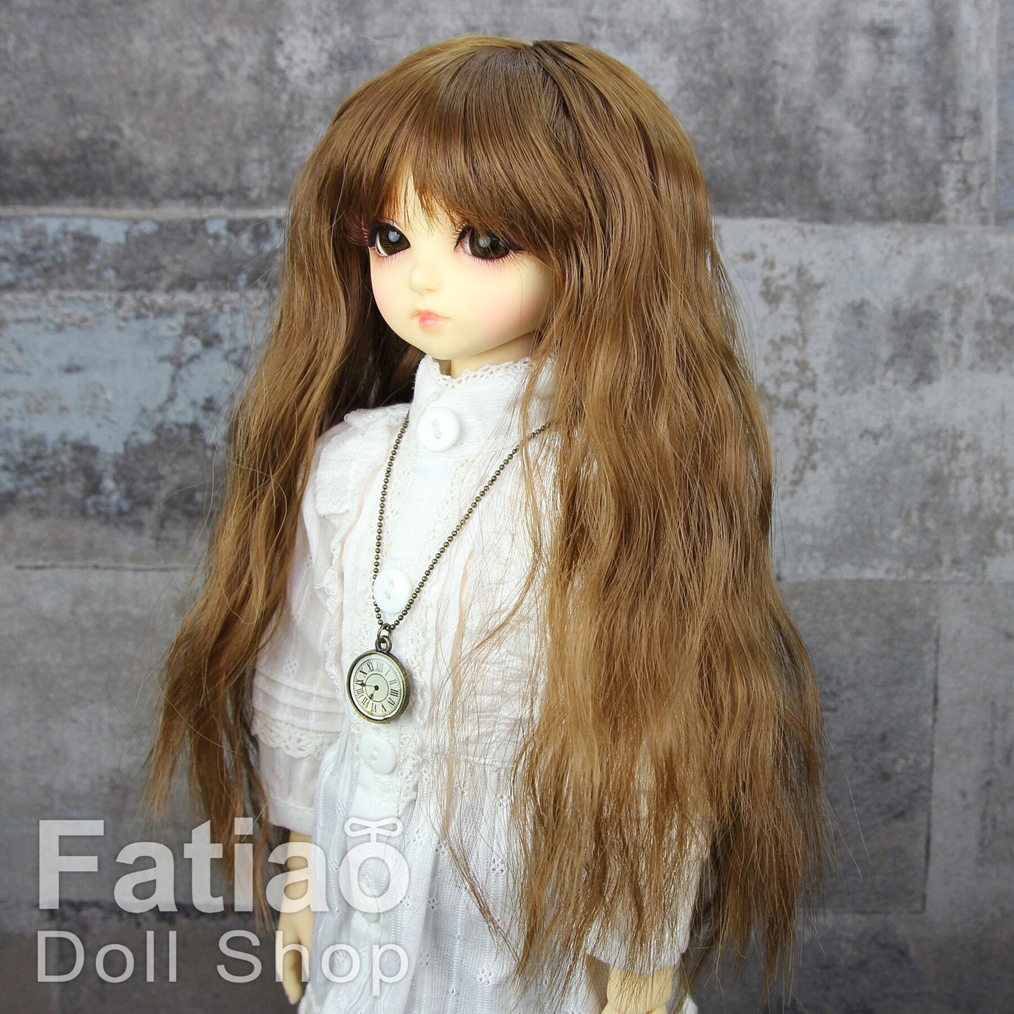 Fatiao - New Dollfie MSD Kaye Wiggs 1/4 BJD Size 7-8 inch Dolls Curls Wig Brown
