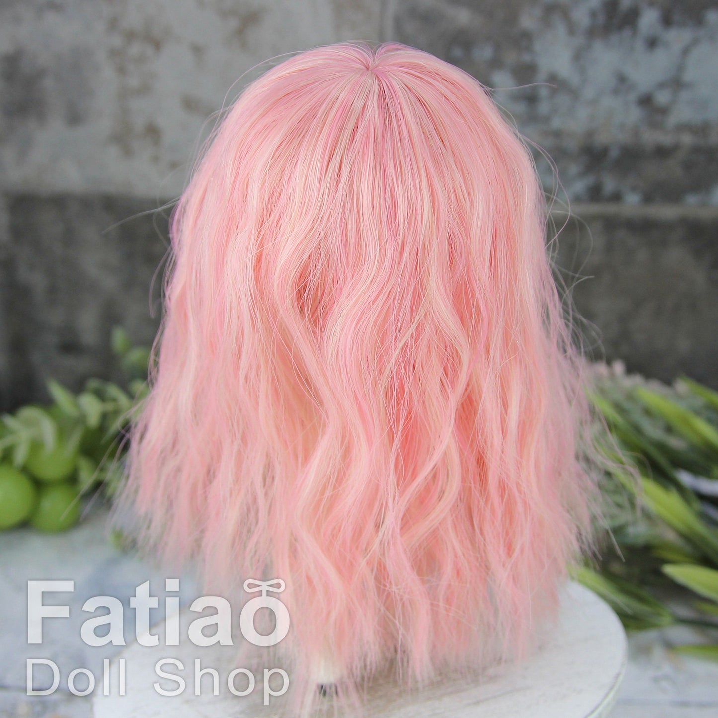 Fatiao - New Dollfie Bisou AI BJD Dolls Wig - size 4-5" - Strawberry Milk