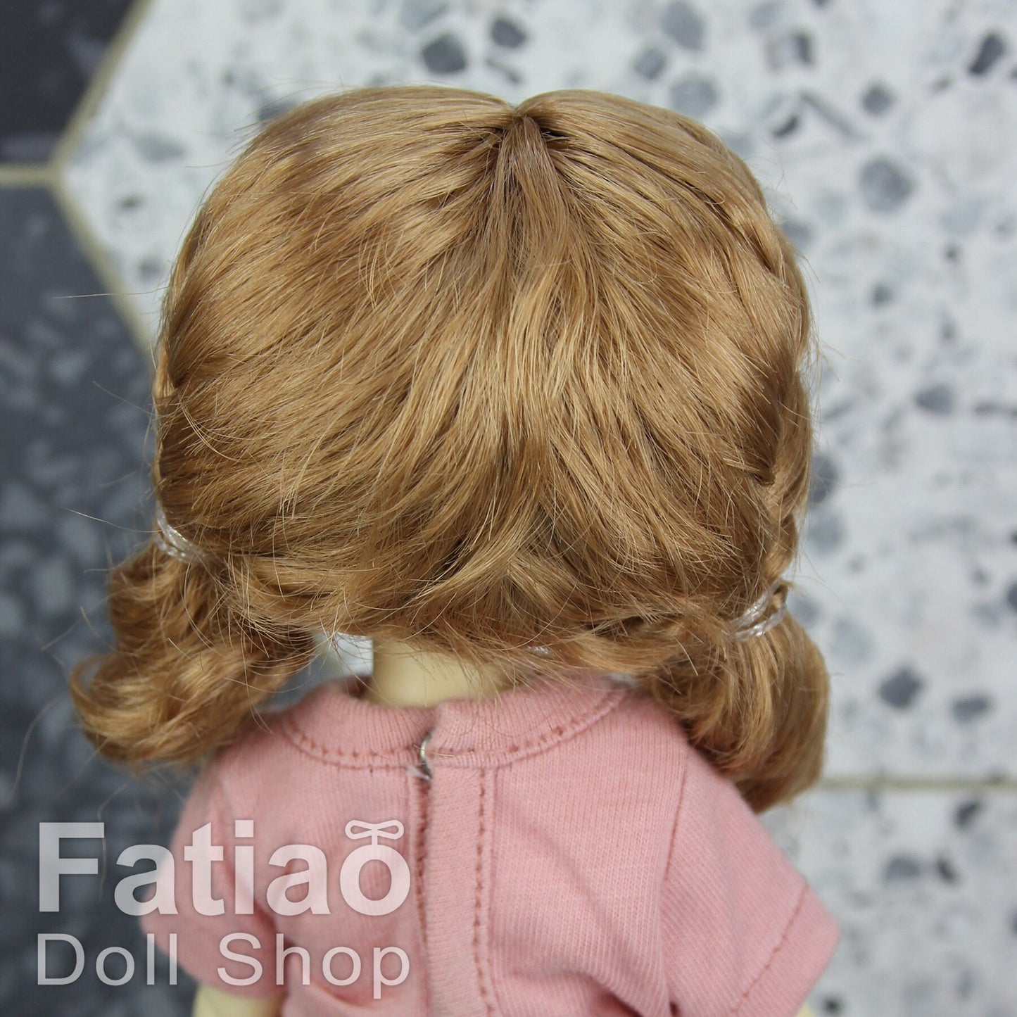 Fatiao - New Dollfie Yo-SD 1/6 BJD - Dolls Wig 6-7 inch - Ocher