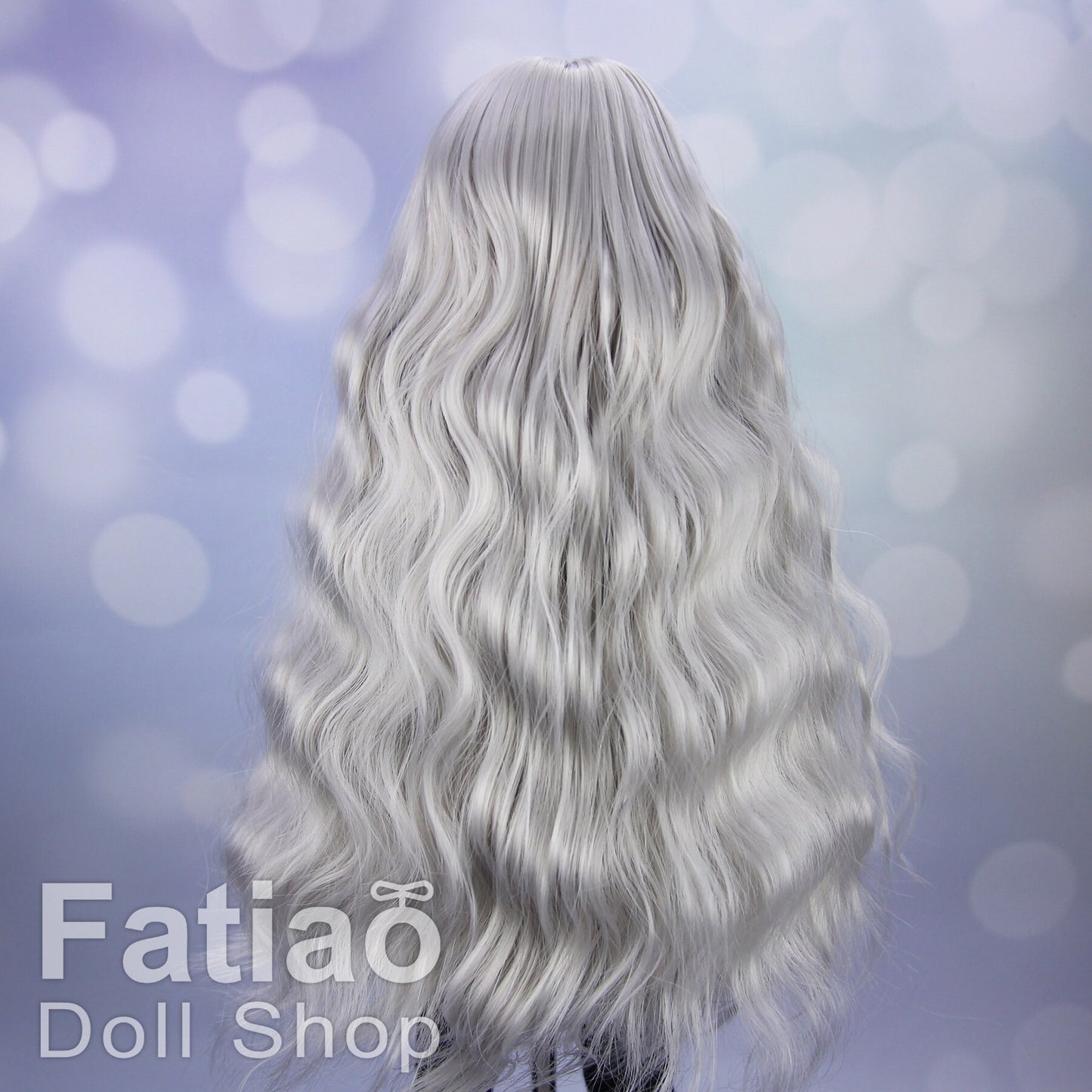 Fatiao - New Dollfie MSD Kaye Wiggs 1/4 BJD MDD - 7-8 inch Dolls Long Curls Wig - silver gray
