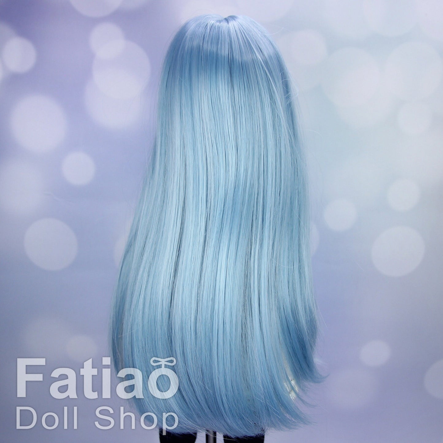 Fatiao - New Dollfie MSD Kaye Wiggs 1/4 BJD MDD - 7-8 inch Dolls Long Wig - light blue