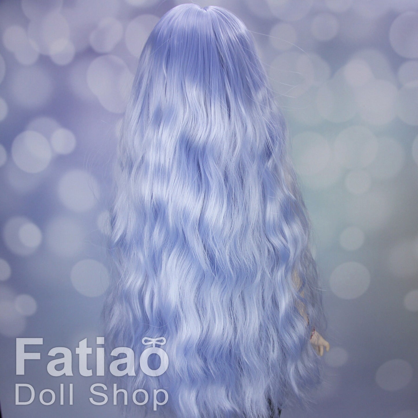 Fatiao - New Dollfie SD 1/3 BJD DD Dolls Long curly Wig size 8-9" - Periwinkle
