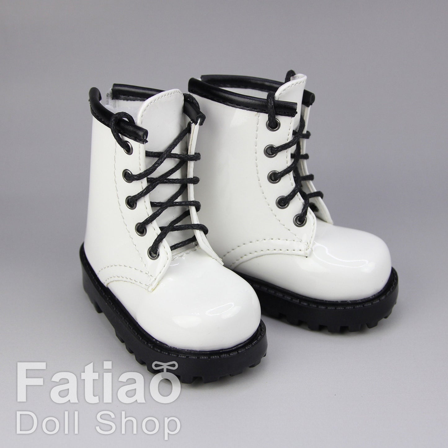 Fatiao - 1/3 BJD SD Supper dollfie Boots Dolls Shoes - White (Size 7.5cm)