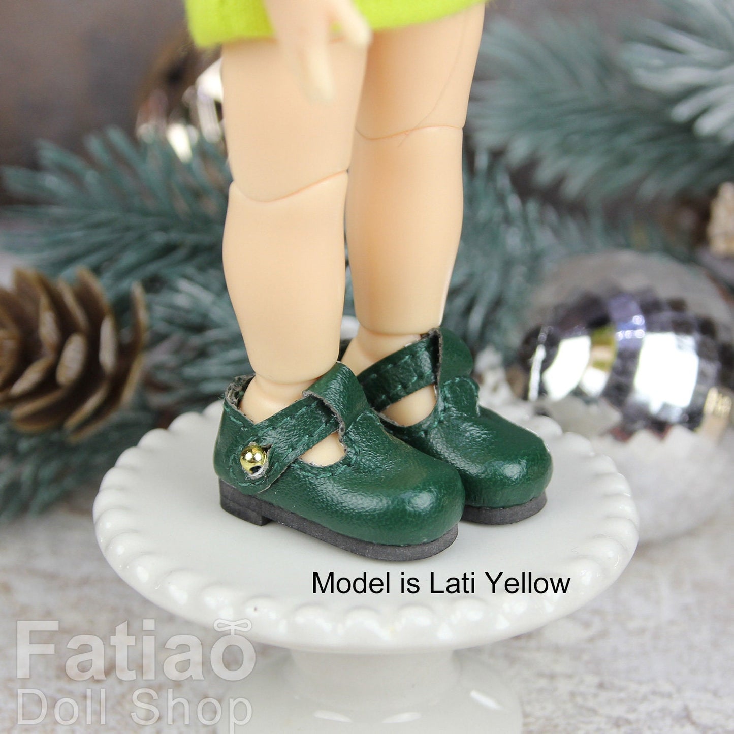 Fatiao - New Lati Yellow / Pukifee / Blythe / Pullip / OB22 24 / 1/8 BJD Doll Shoes (Size 2.5cm)