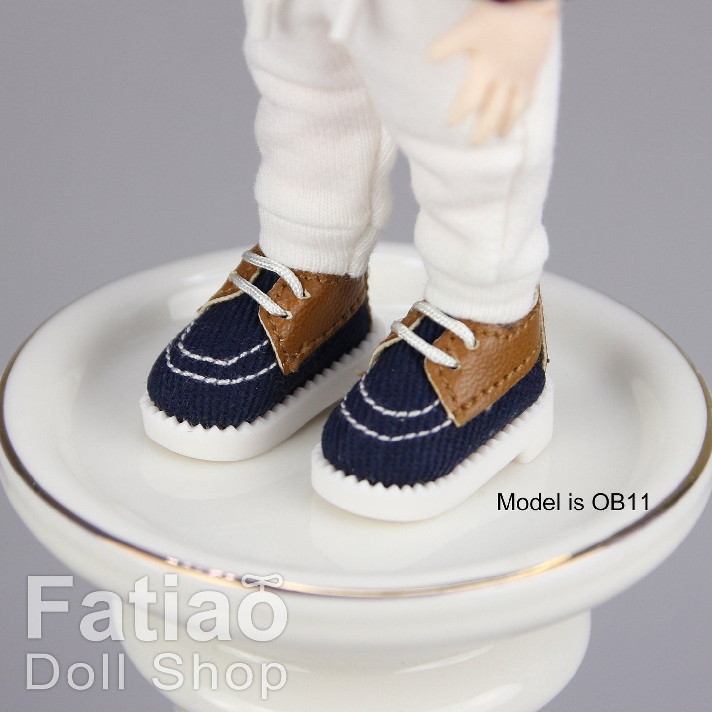 Fatiao - New OB11 Obitsu 11 Cu-poche 1/12 BJD Nendoroid GSC doll round toe shoes