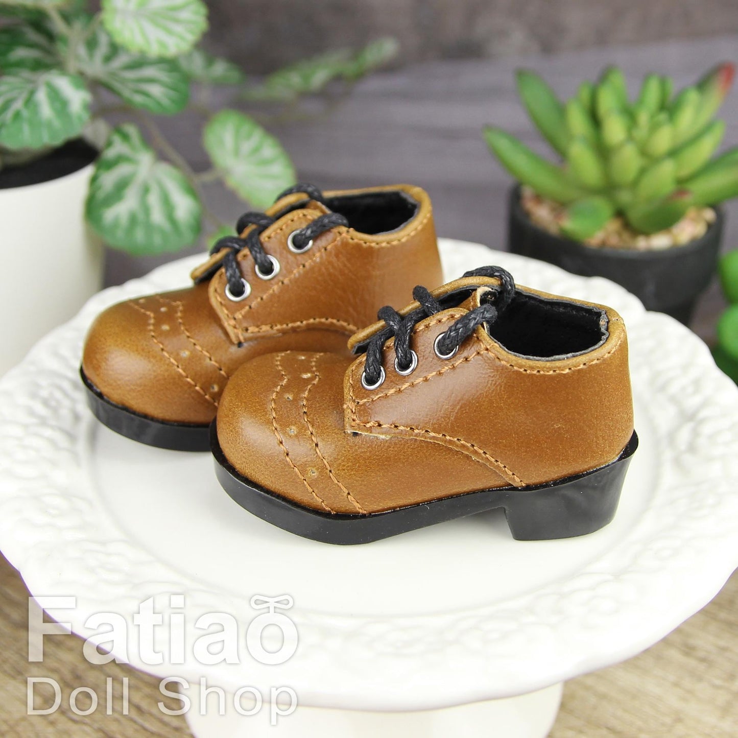 Fatiao - New 1/4 BJD MSD Dollfie Dolls Shoes - Brown (Size 5.5cm)