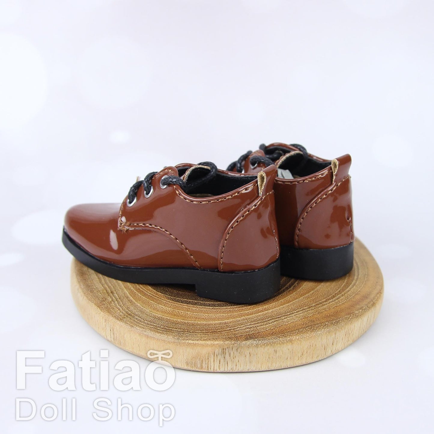 Fatiao - New 1/4 BJD Dollfie MSD Derby Shoes - Black/Brown (Size 6cm)
